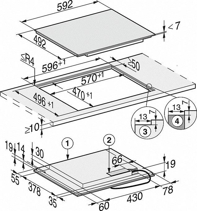 Miele Flex-Induktions-Kochfeld »KM 7404 FX«, KM 7404 FX