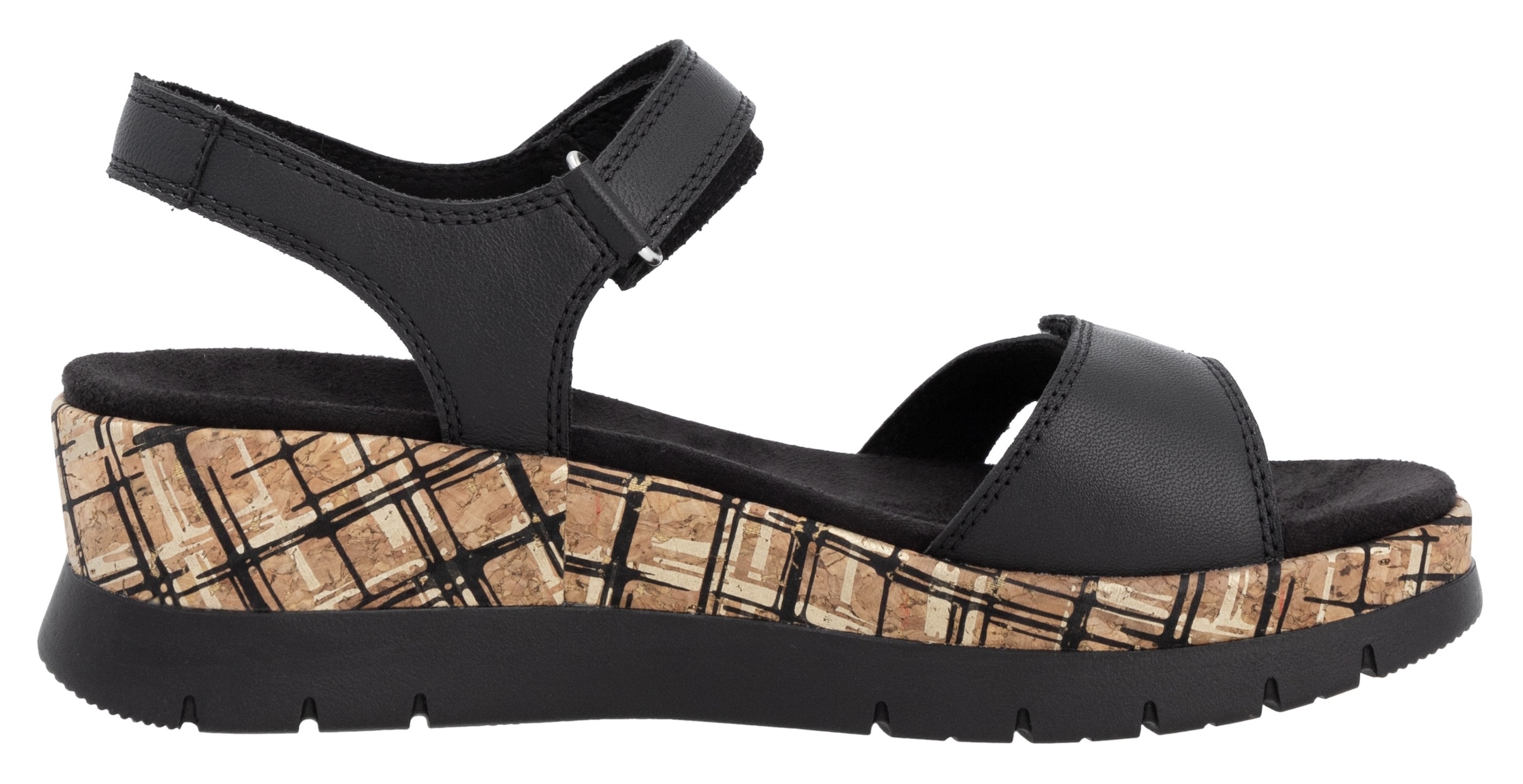 Remonte Keilsandalette, Riemchensandale, Bequemschuh, Sommerschuh mit Klettverschlüssen