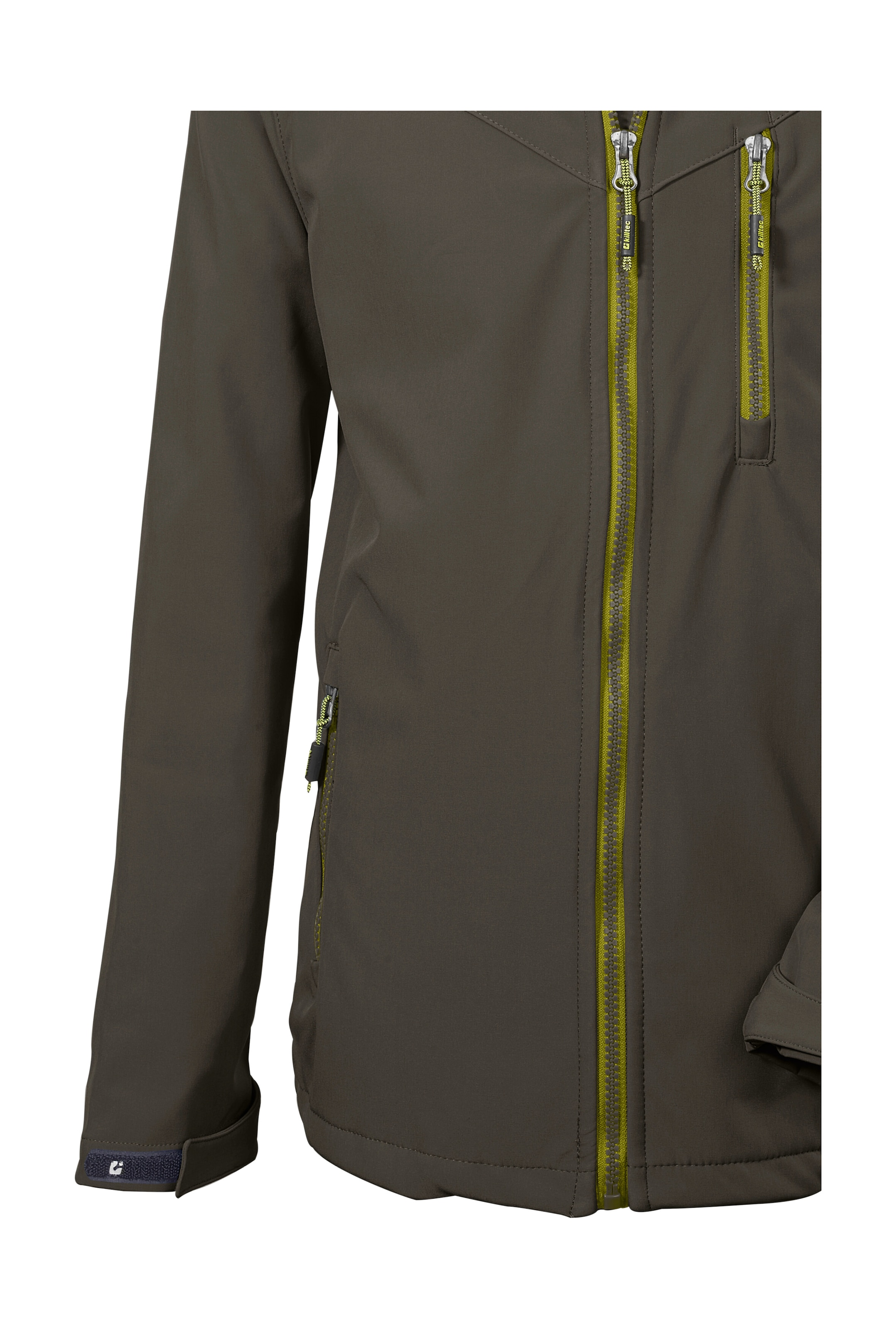 Killtec Softshelljacke »Boys Softshelljacke«, Wasserabweisende Softshelljacke mit Kapuze, Fleece