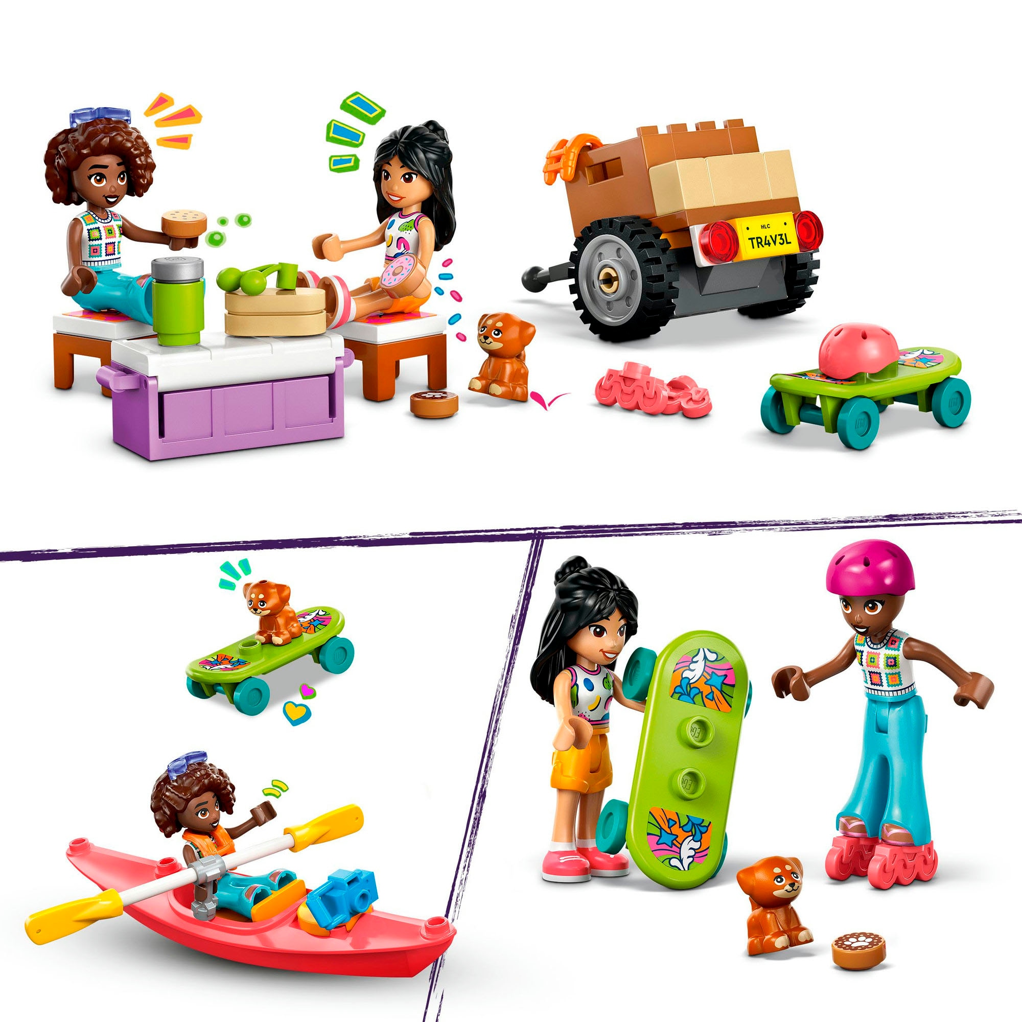 LEGO® Konstruktionsspielsteine »Abenteuertrip mit Freunden (42659), LEGO Friends«, (220 St.), Made in Europe