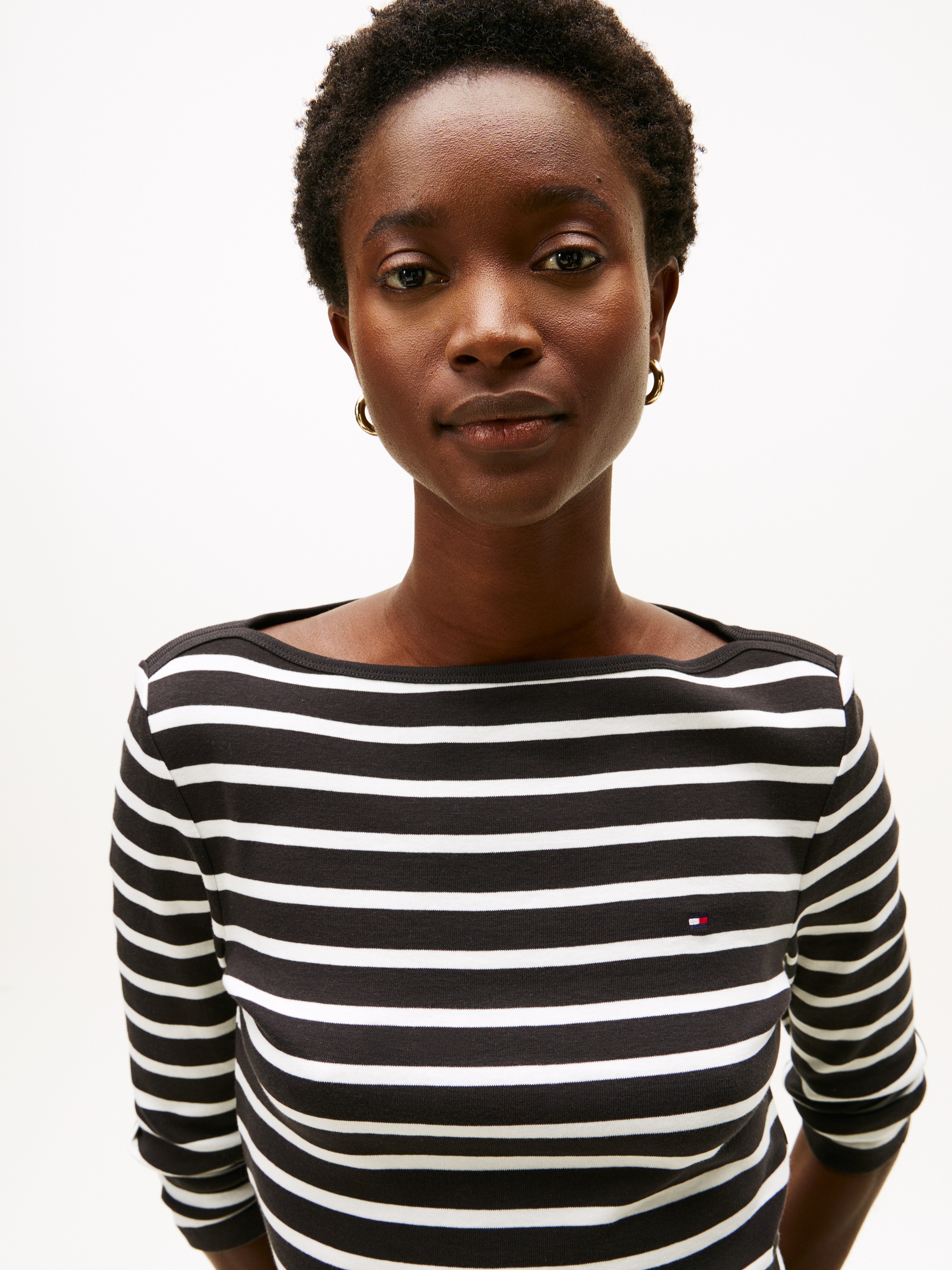 Tommy Hilfiger 3/4-Arm-Shirt "NEW CODY SLIM BOAT-NK 3/4SLV mit U-Boot und S günstig online kaufen