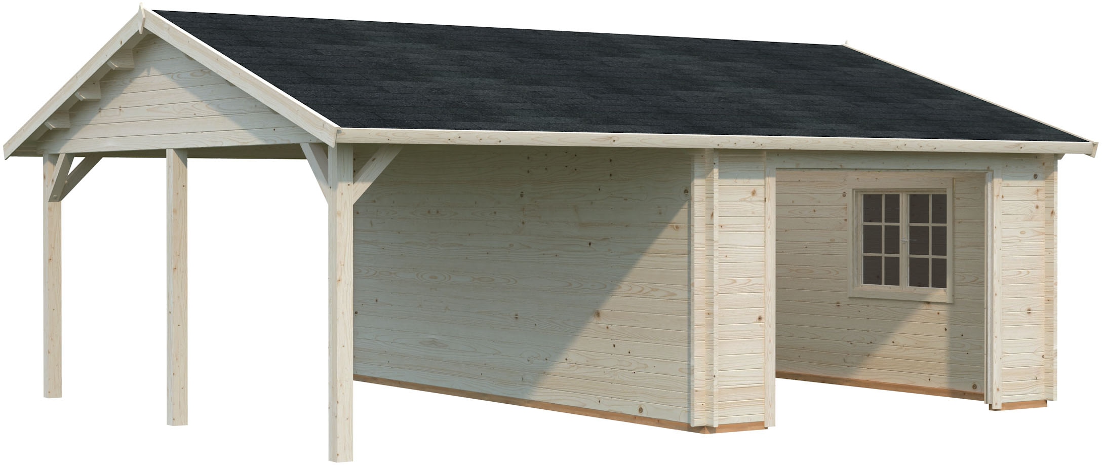 Palmako Garage »Roger, ohne Tor« BxTxH: 706x619x316 cm