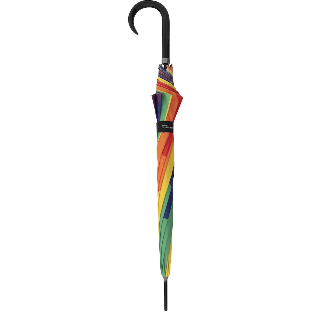 doppler® Stockregenschirm »modern.ART Lang AC rainbow«
