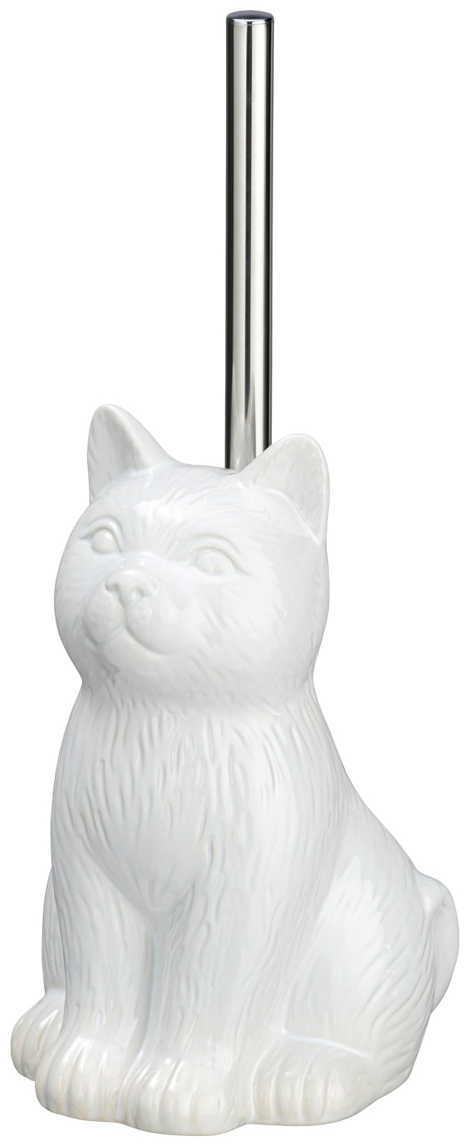 WENKO WC-Garnitur "Cat Weiß" 1 aus Keramik Keramik günstig online kaufen