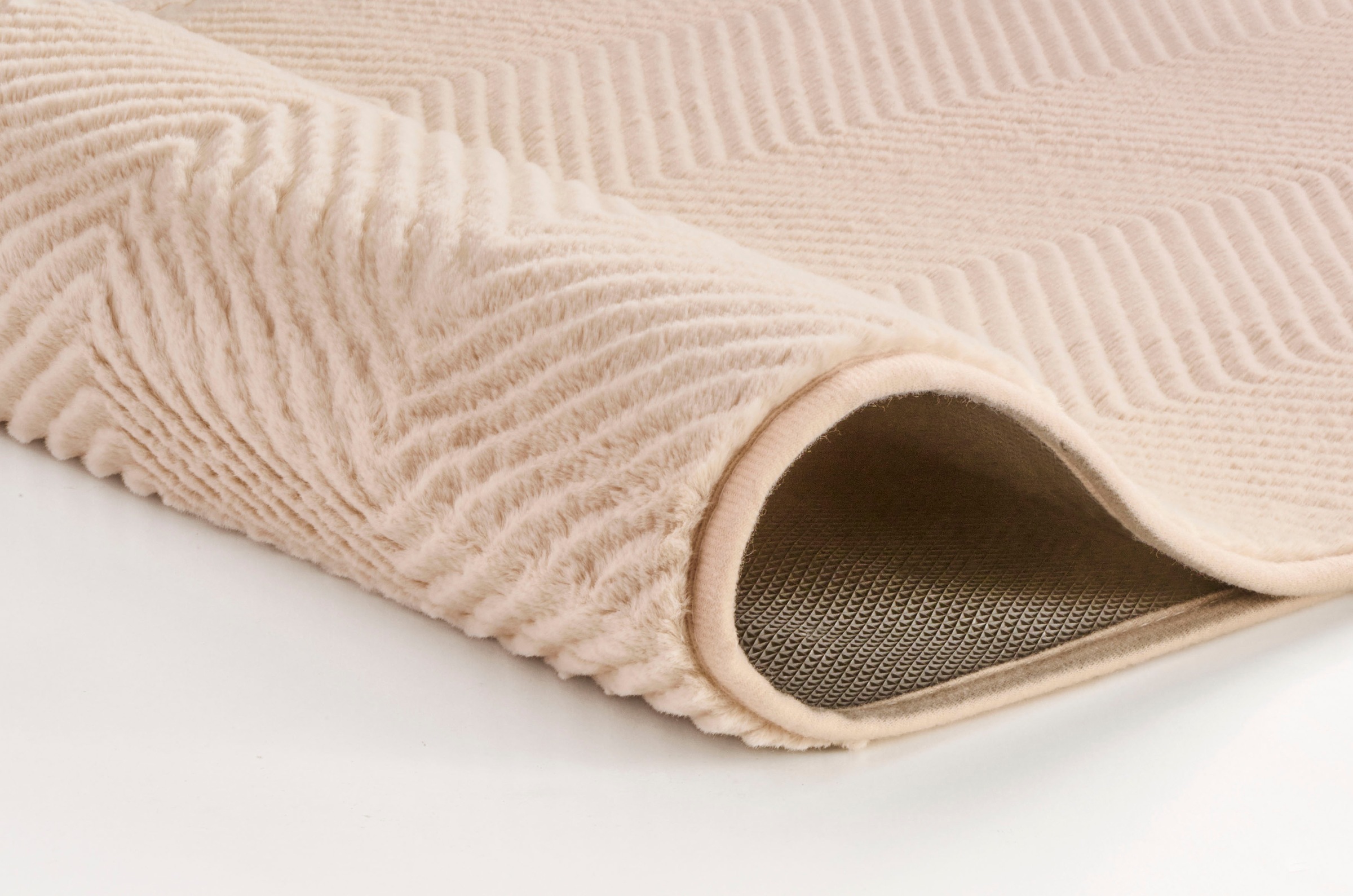 Kleine Wolke Badematte "Zigzag" Höhe 10 mm rutschhemmend beschichtet fußbod günstig online kaufen