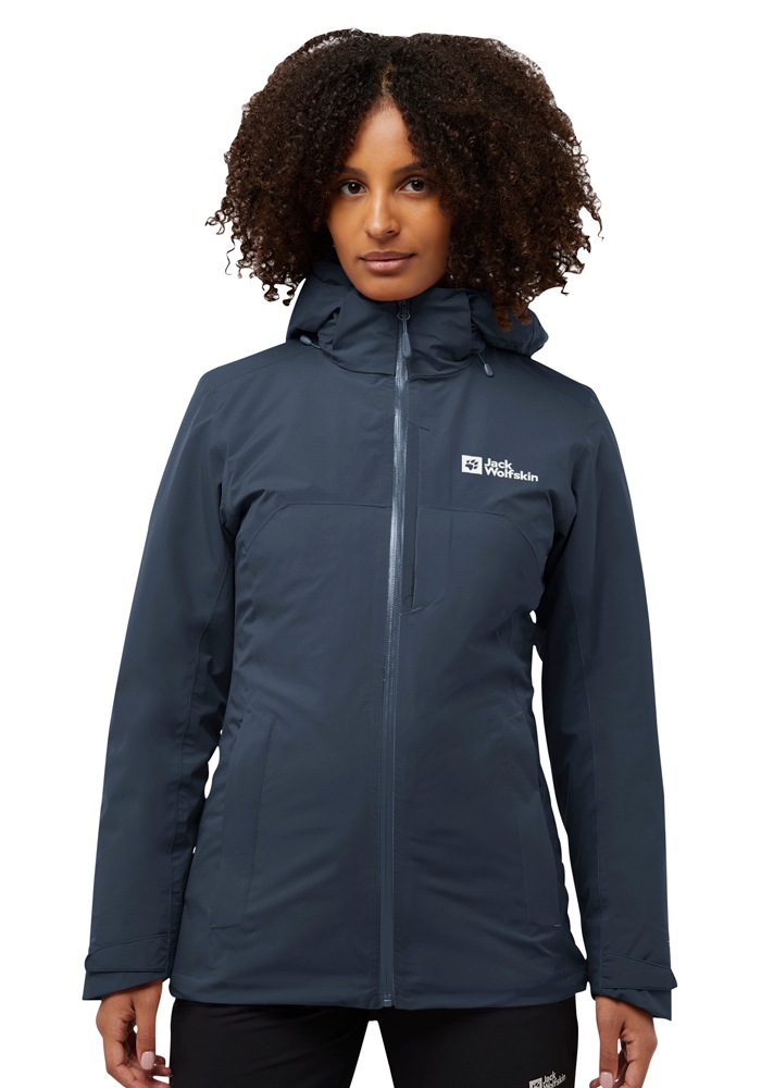 Jack Wolfskin 3-in-1-Funktionsjacke »HUNBERG 3IN1 JKT W«, mit Kapuze