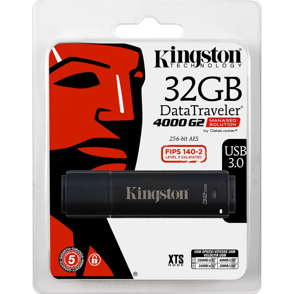 Kingston USB-Stick »DT4000G2 32GB«, (USB 3.0 Lesegeschwindigkeit 250 MB/s)