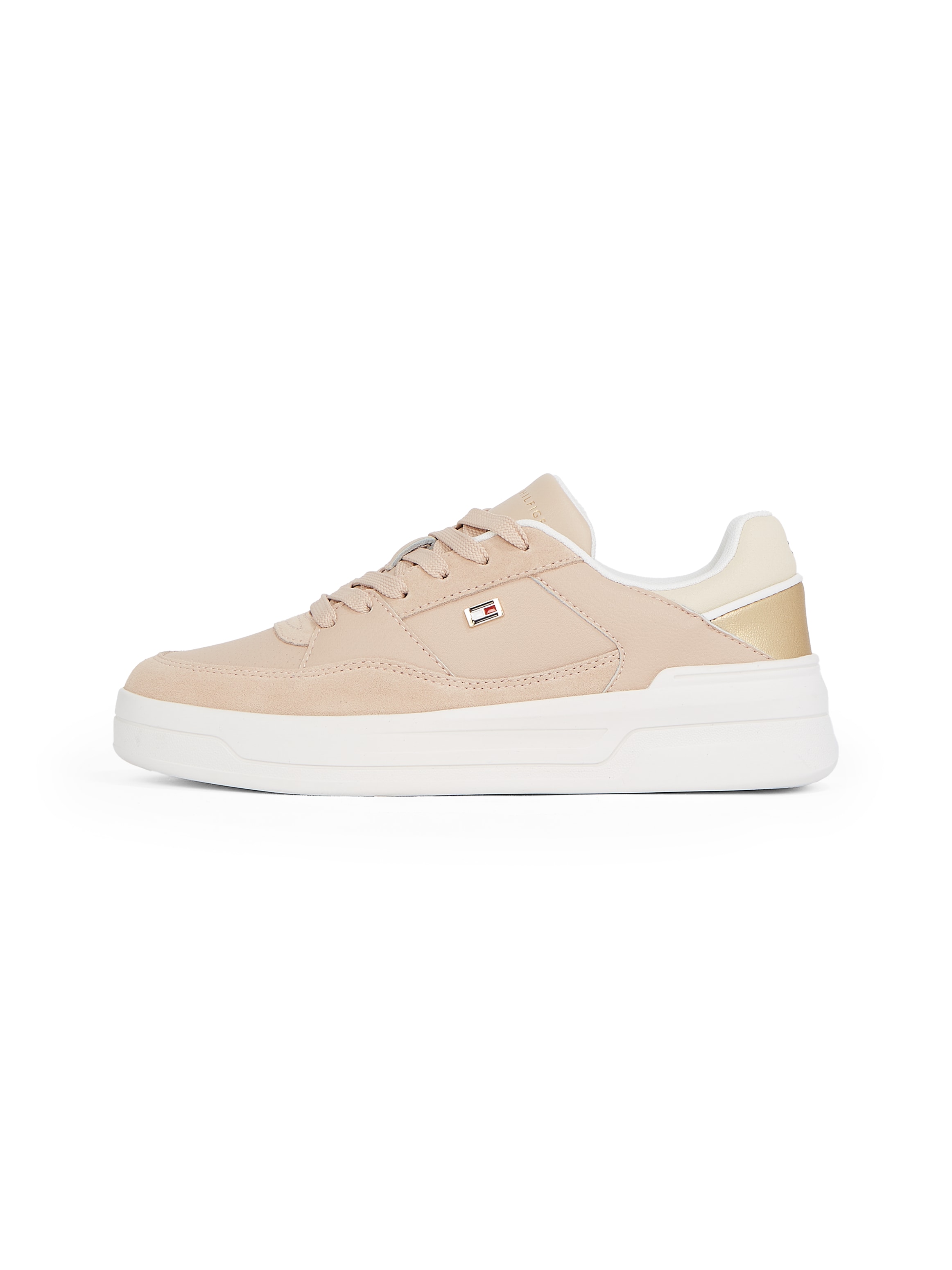 Tommy Hilfiger Plateausneaker "ESSENT BASKET SNEAKER METALLIC", Freizeitsch günstig online kaufen