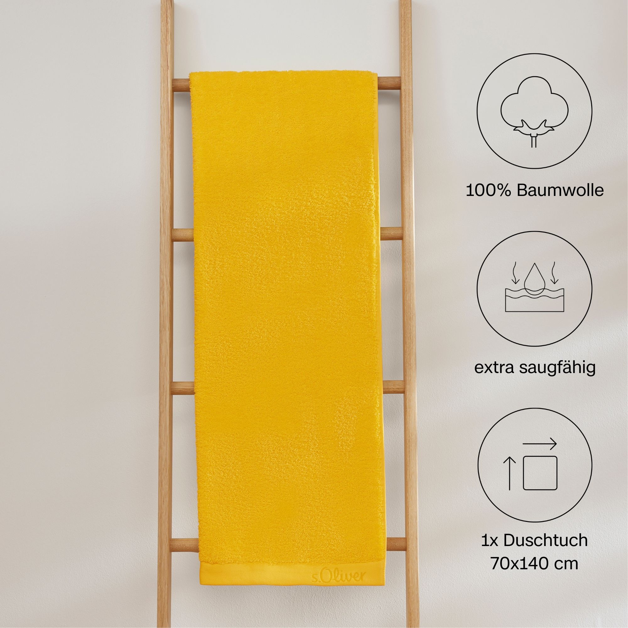 s.Oliver Duschtuch »s.Oliver, Premium Qualität, 600 gr/m², auch als Sets erhältlich« große Farbauswahl, auch als Handtuch, Waschhandschuh, Gästetuch