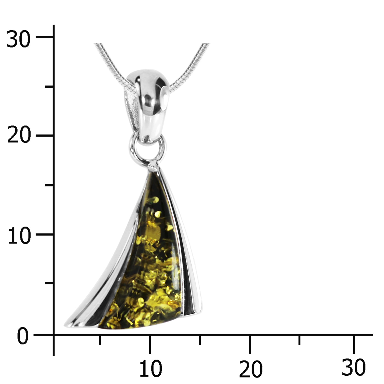 OSTSEE-SCHMUCK Kette mit Anhänger »Ostsee-Schmuck Kette mit Anhänger Imke 25 mm«