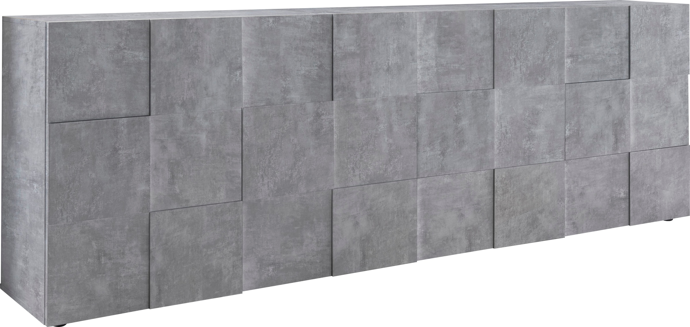 INOSIGN Sideboard »Dama Breite 241, Kommode 4 Türen, Anrichte«, Front in 3D-Optik, viel Stauraum, verschiedene Farben