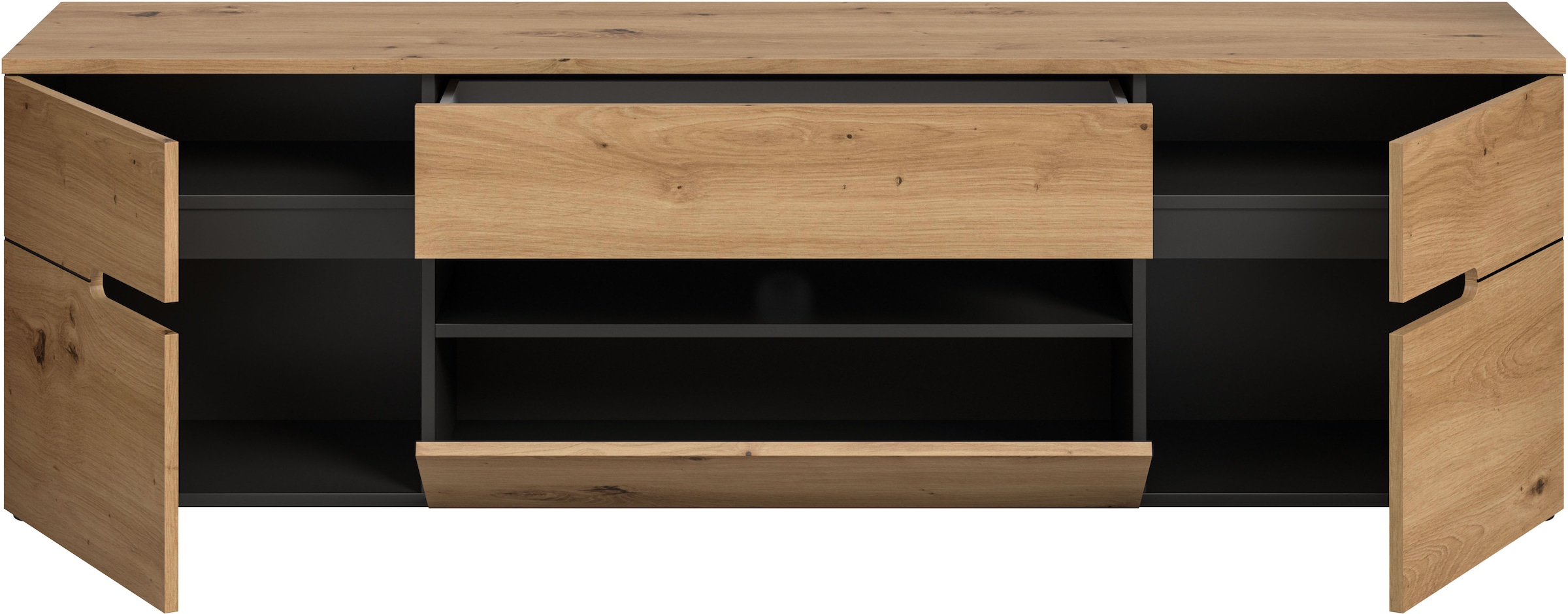 INOSIGN TV-Schrank »REHAT, TOPSELLER!, Breite: 184cm, 2 Türen, 1 Klappe, 1 Schublade«, (1 St.), Lowboard, TV Lowboard, Anrichte, Fernsehschrank, Sideboard