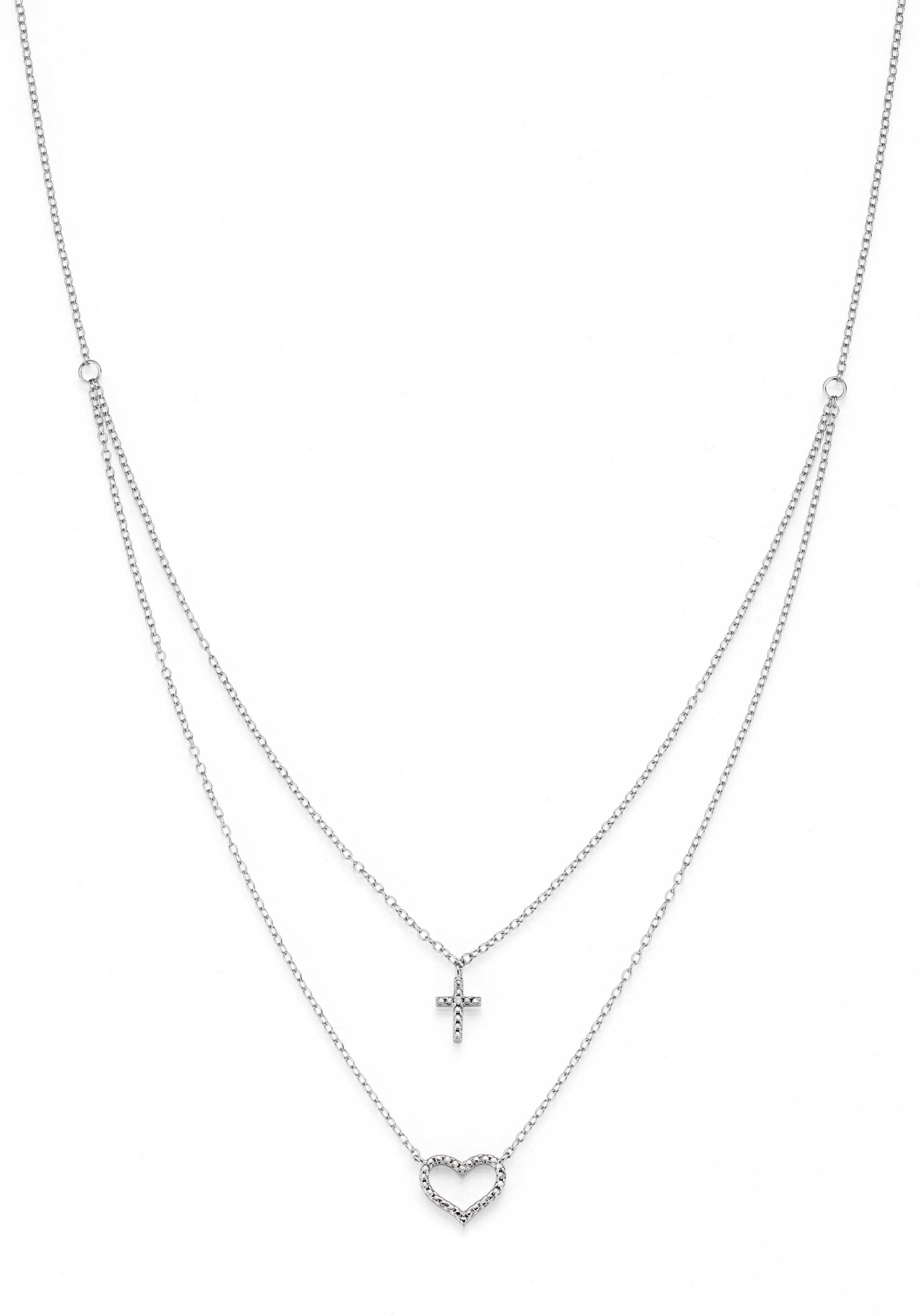 Firetti Kette mit Anhänger »Schmuck Geschenk Silber 925 Halsschmuck  Halskette Ankerkette Kreuz«, zu Kleid, Shirt, Jeans, Sneaker! Anlass  Geburtstag Weihnachten online kaufen | BAUR | Ketten ohne Anhänger