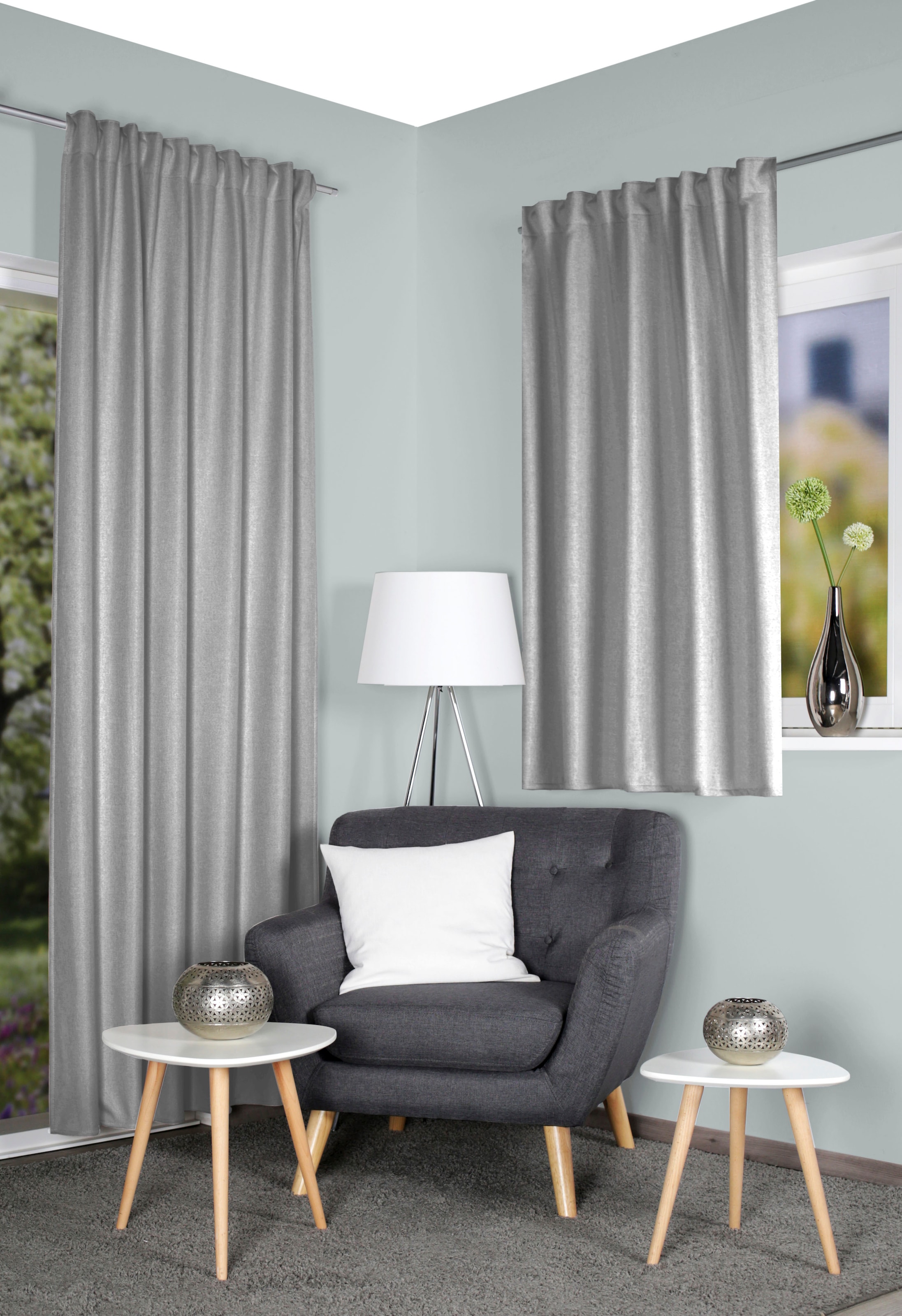 HOME WOHNIDEEN Vorhang "ESKAMIO" Multifunktionsband 1 Stk. tlg. Thermo, Bli günstig online kaufen