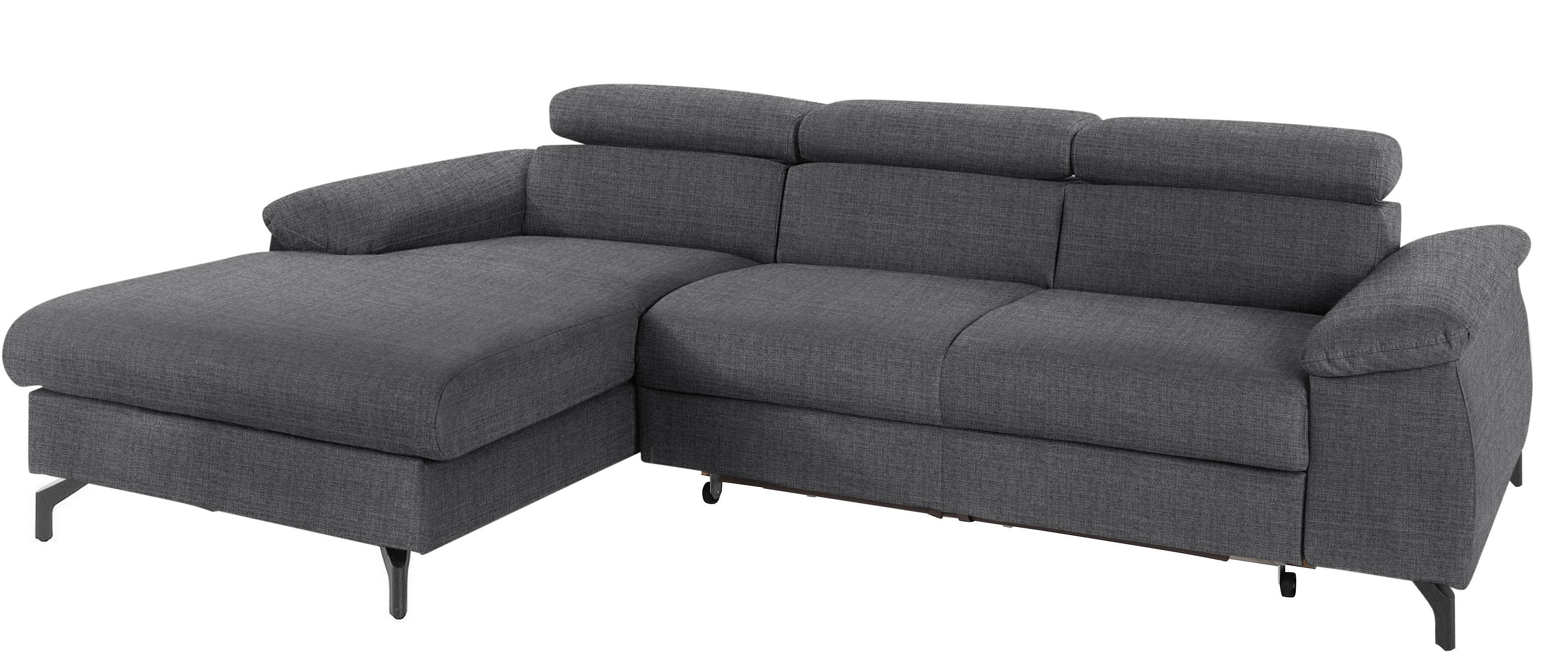 COTTA Ecksofa "Kitty L-Form, B: 242 cm" mit Kopfteilverstellung, optional Schlaffunktion & Bettkasten