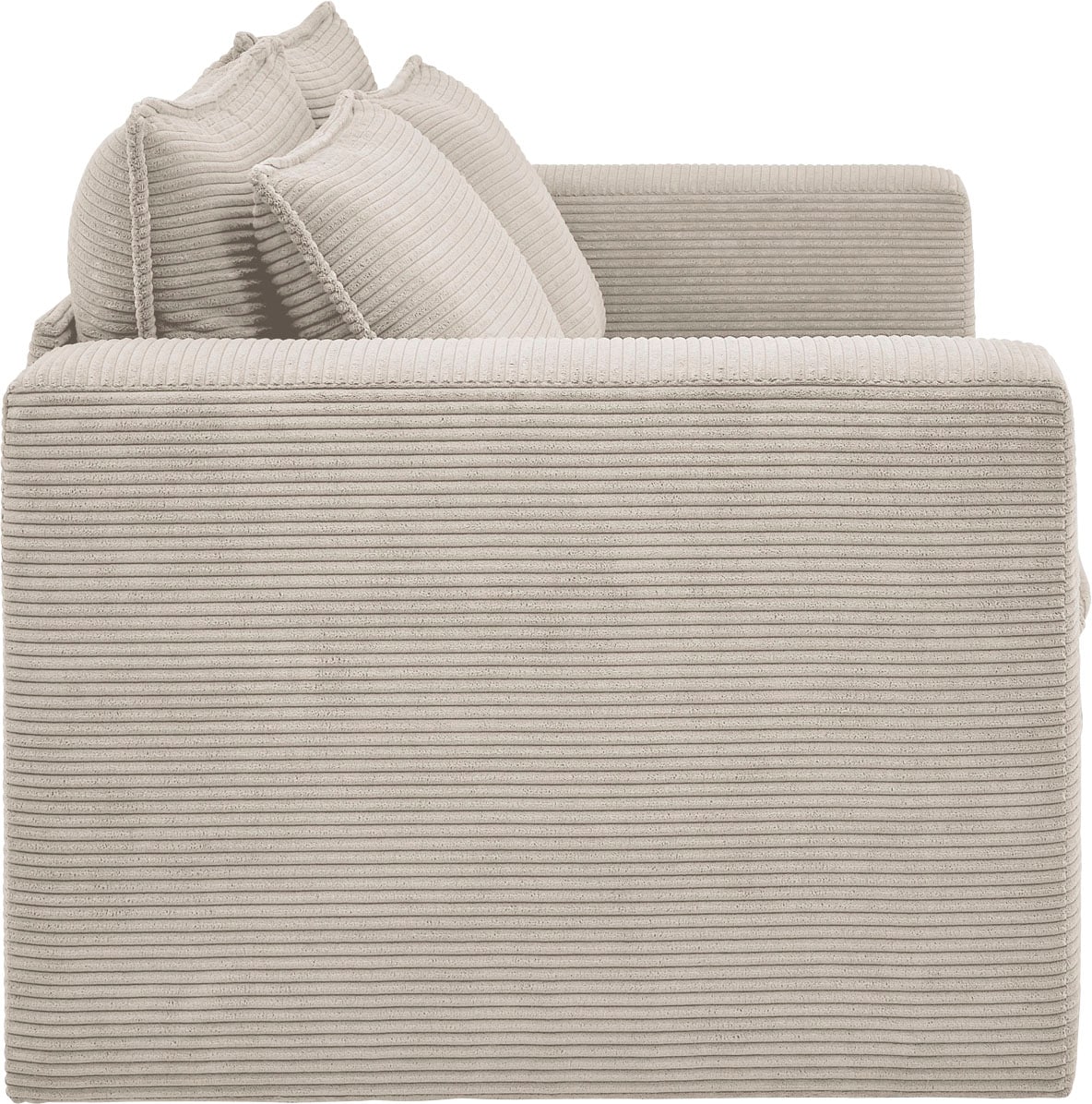 Places of Style Sitzgruppe »PIAGGE«, (2 tlg.), 2-Sitzer-Sofa und Hocker klein im Set