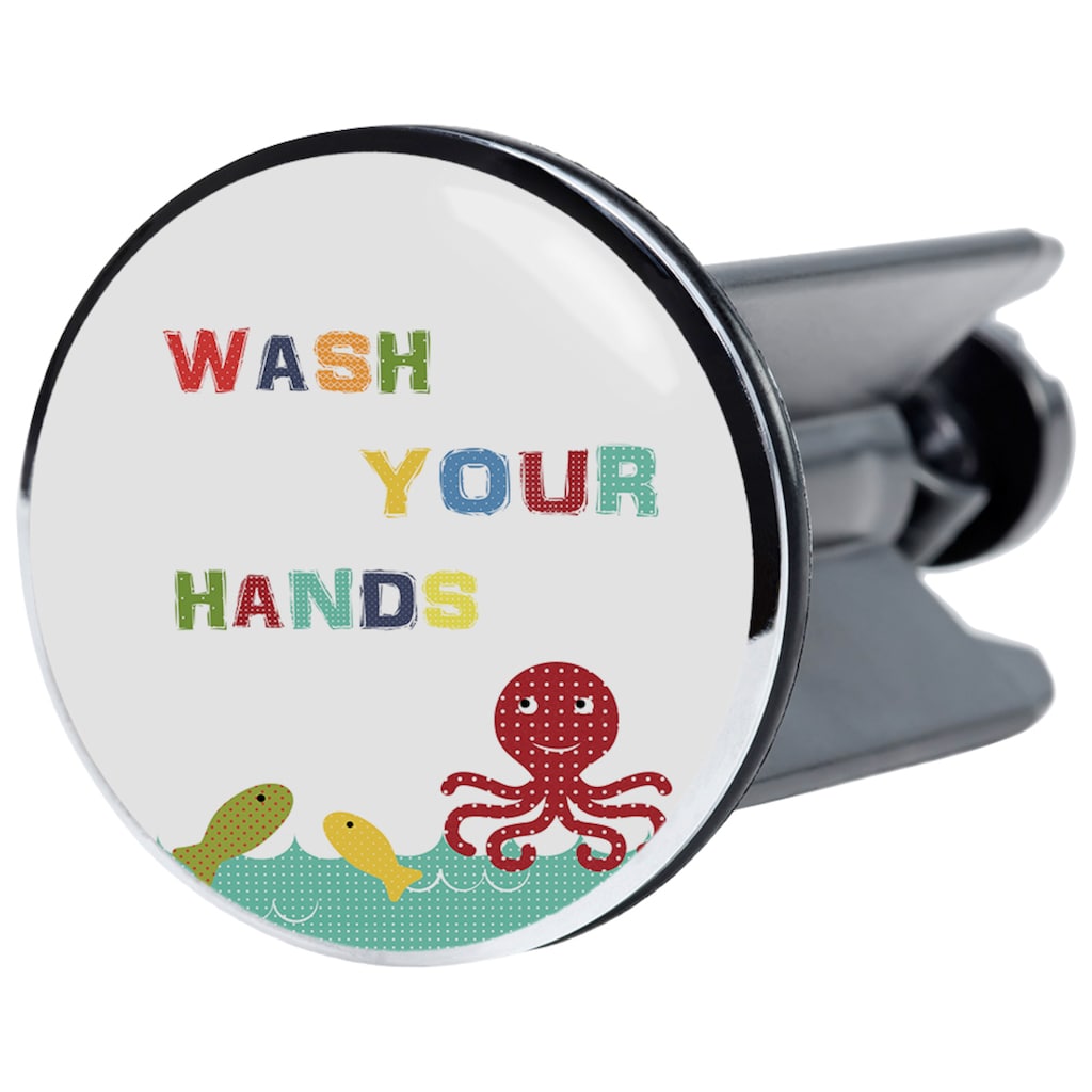 Sanilo Waschbeckenstöpsel »Wash Your Hands«