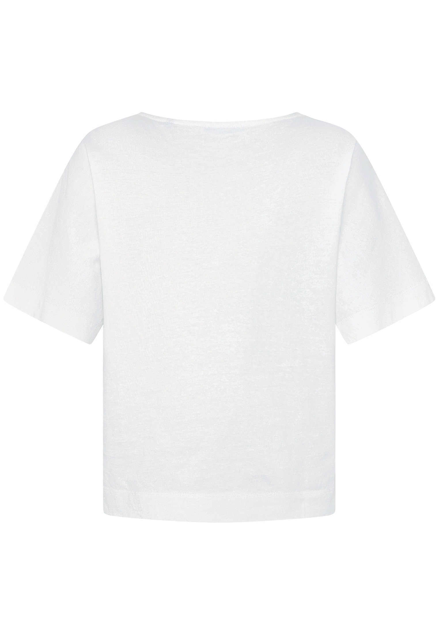 Kurzarmshirt ZERO "Damen mit Stickerei", Damen, Gr. 36, cream, cream, Obermaterial: 100% Baumwolle, bedruckt, loose fit normal, U-Boot-Ausschnitt, Shirts, Stickerei 2