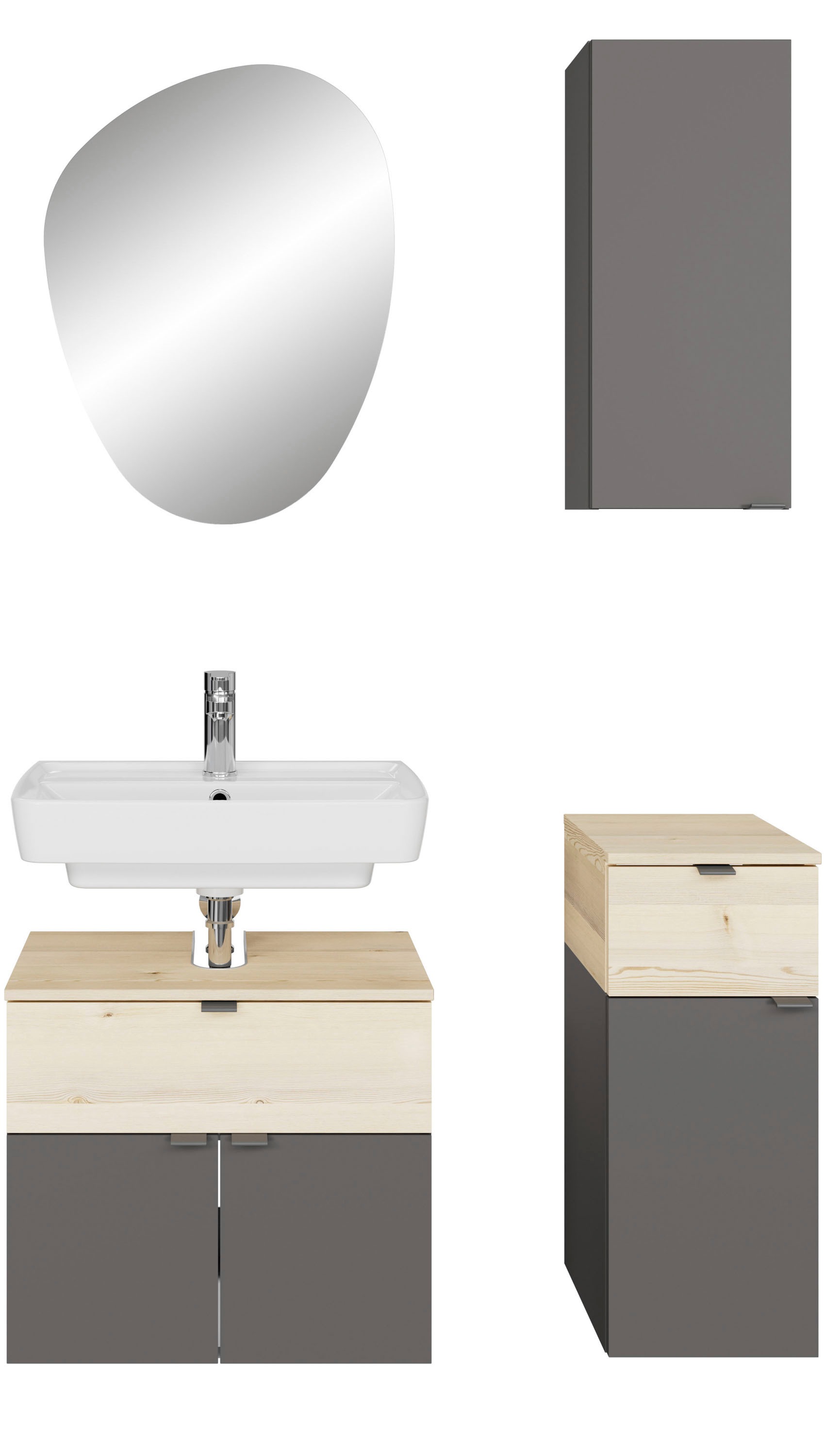 Saphir Badmöbel-Set "Quickset 394" Komplett-Set, 4 Stk. tlg. günstig online kaufen