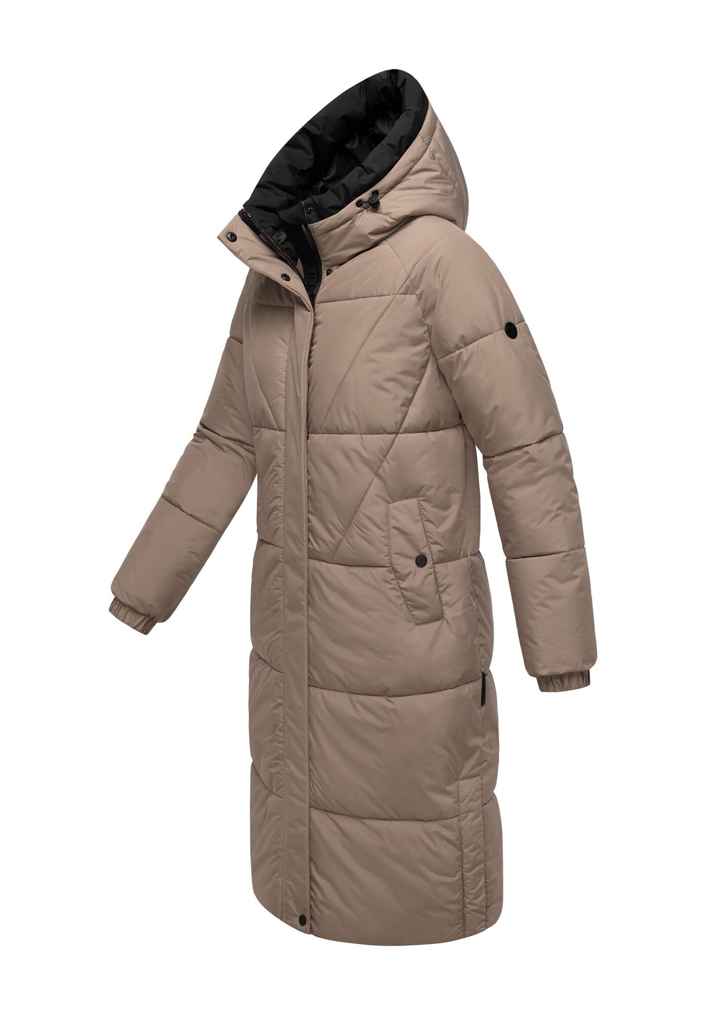 Marikoo Winterjacke »Yaskaa«, Bewegungsschlitze mit Druckknopfverschluss