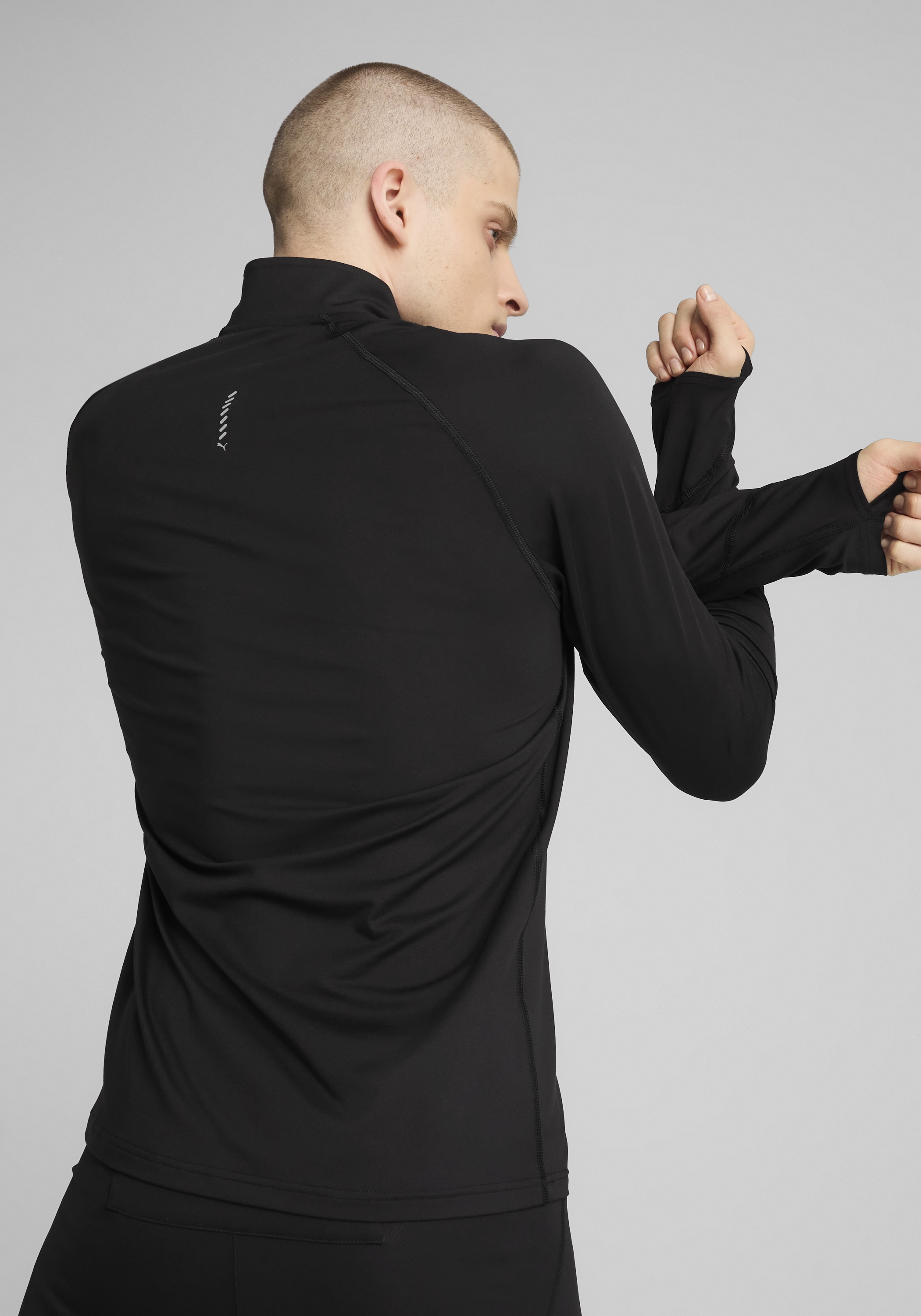 PUMA Laufshirt »M RUN VELOCITY CLOUDSPUN 1/4 ZIP« Regular Fit, mit DryCELL-Technologie, Vier-Wege-Stretch