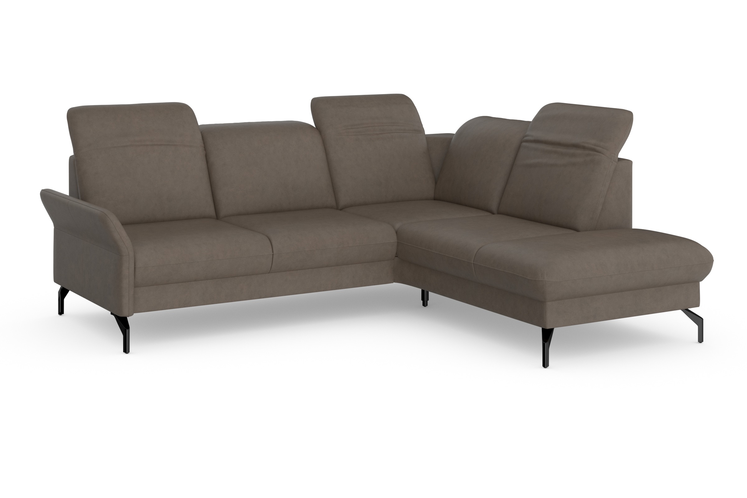 sit&more Ecksofa »Fashion L-Form«, wahlweise mit Kopfteilverstellung und Vorziehsitz, motorisch