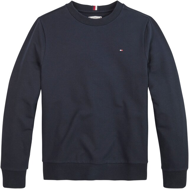 Tommy Hilfiger Sweatshirt »SOLID SWEATSHIRT«, mit Tommy Hilfger Logo-Flag |  BAUR