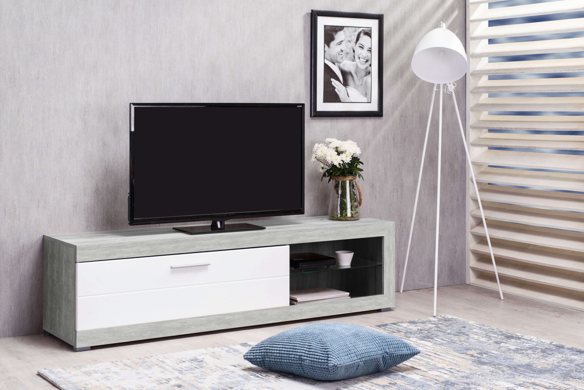 INOSIGN Lowboard »Remo TV-Kommode«, TV-Kommode mit LED-Beleuchtung, in verschiedenen Dekoren und Breiten