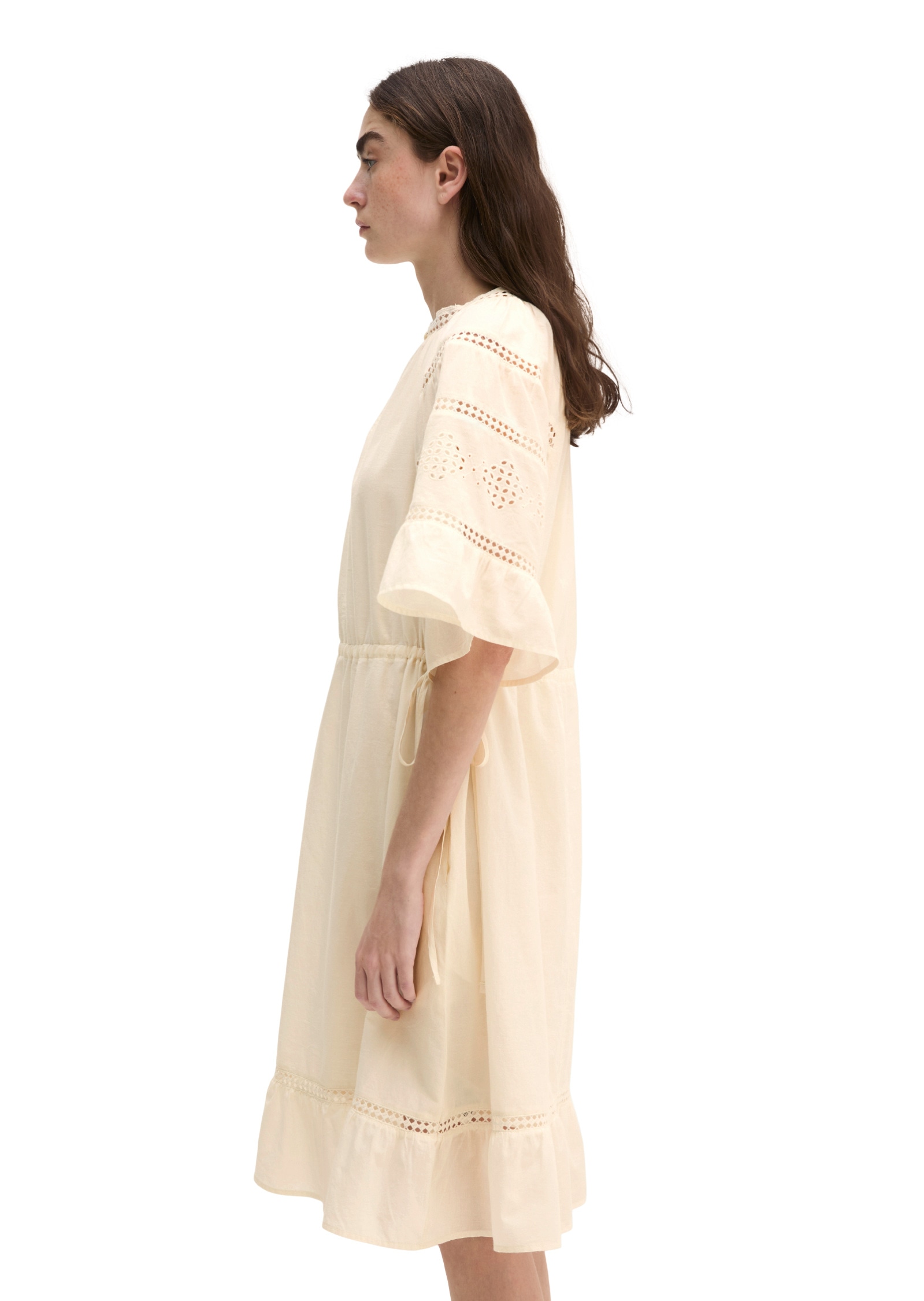 Marc O'Polo Midikleid »aus besticktem Baumwoll-Voile«