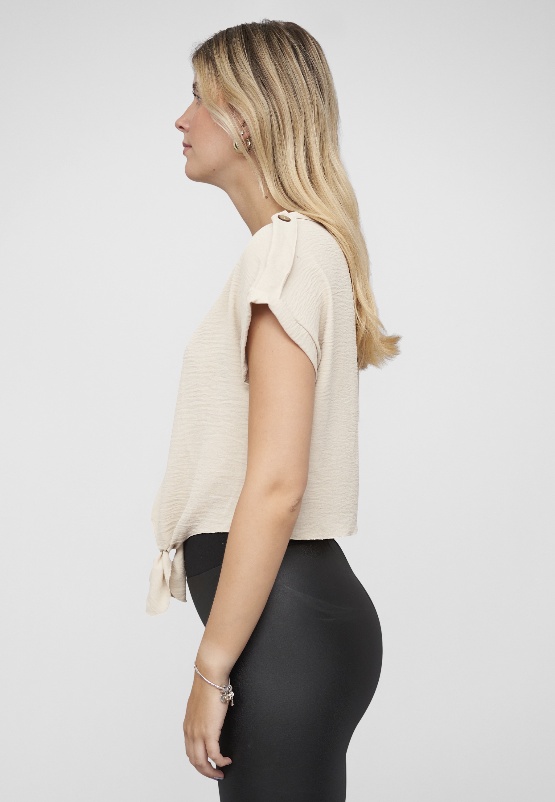 CLOUD 5IVE Muskelshirt »CLOUD 5IVE Musselin Top with knot detail« 1 Stk.