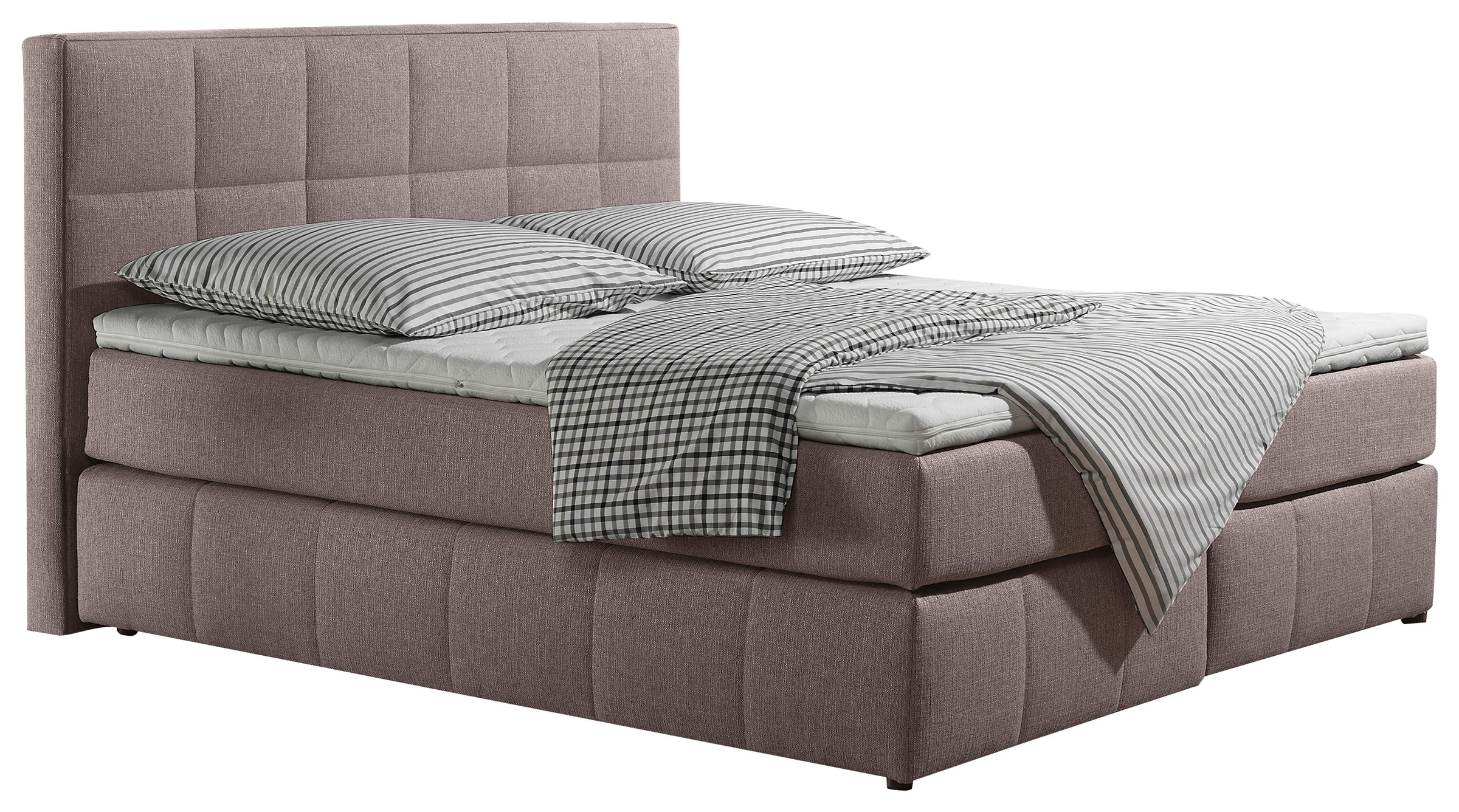 Home affaire Boxspringbett "Casano" mit feiner Steppung, in 3 Matratzenarte günstig online kaufen