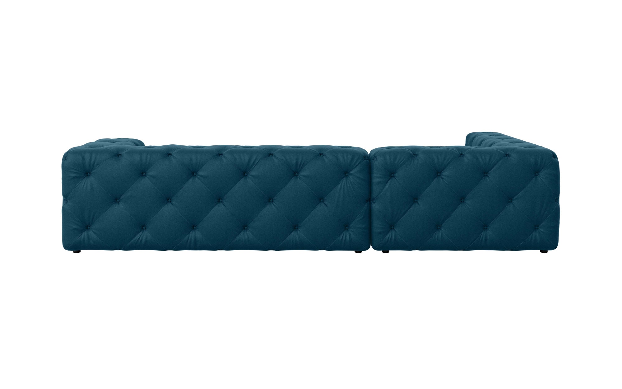 Places of Style Ecksofa »FOLLINA«, L-Form, mit klassischer Chesterfield-Knopfheftung