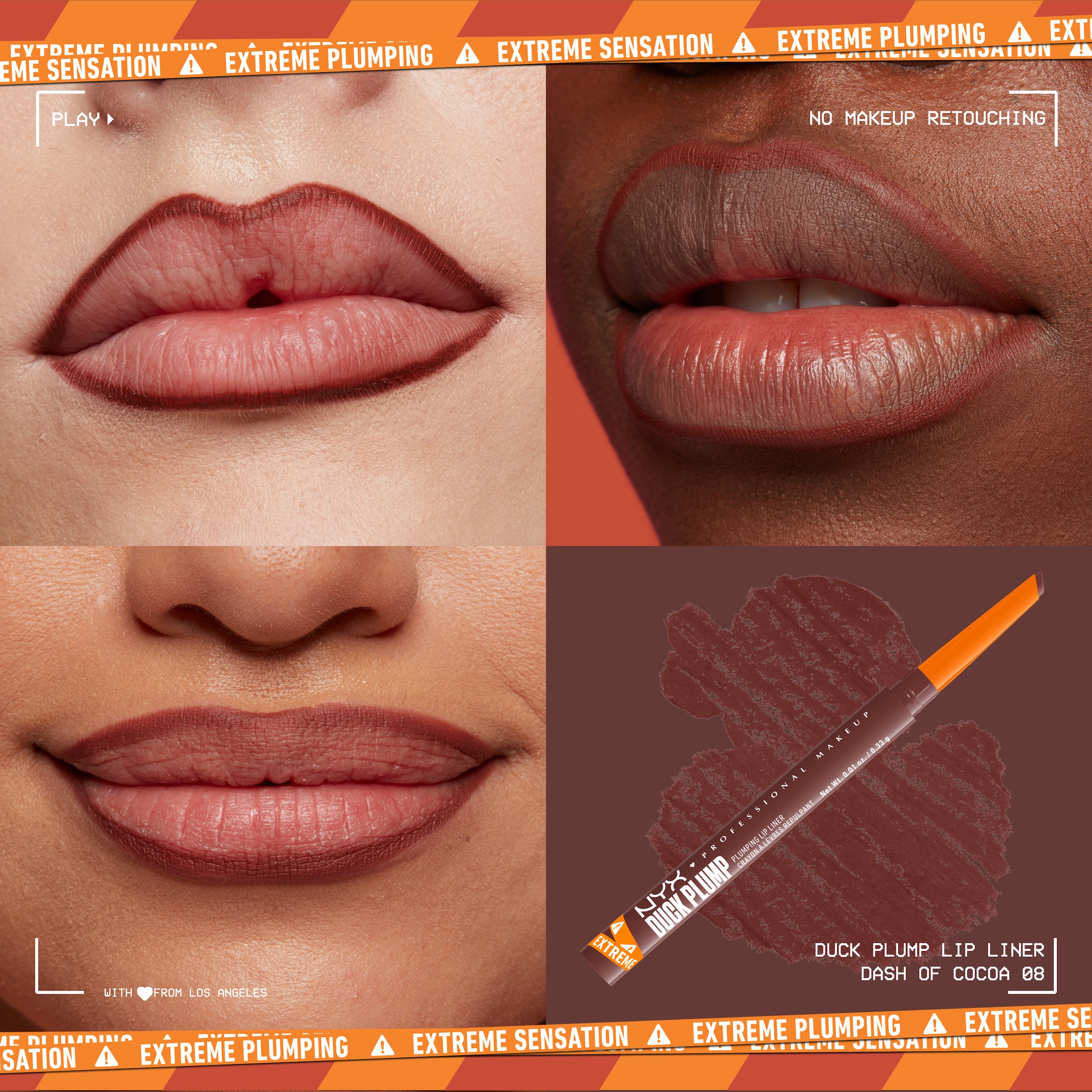 NYX Lippenstift »Professional Makeup Duck Plump Plumping Lip Liner Lippenkonturenstift«