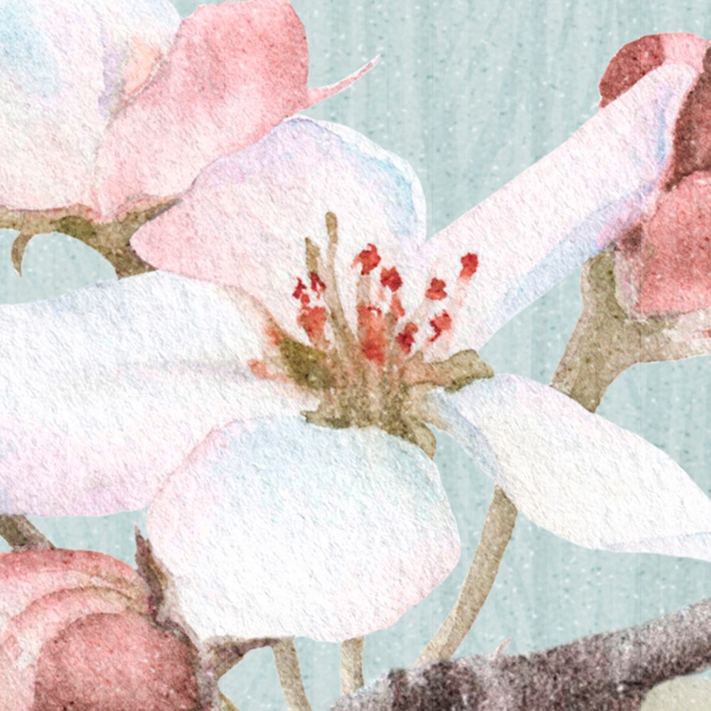 Komar Fototapete »Digitaldruck Vlies - Apple Blossom - Größe 300 x 250 cm«, bedruckt, Wohnzimmer, Schlafzimmer