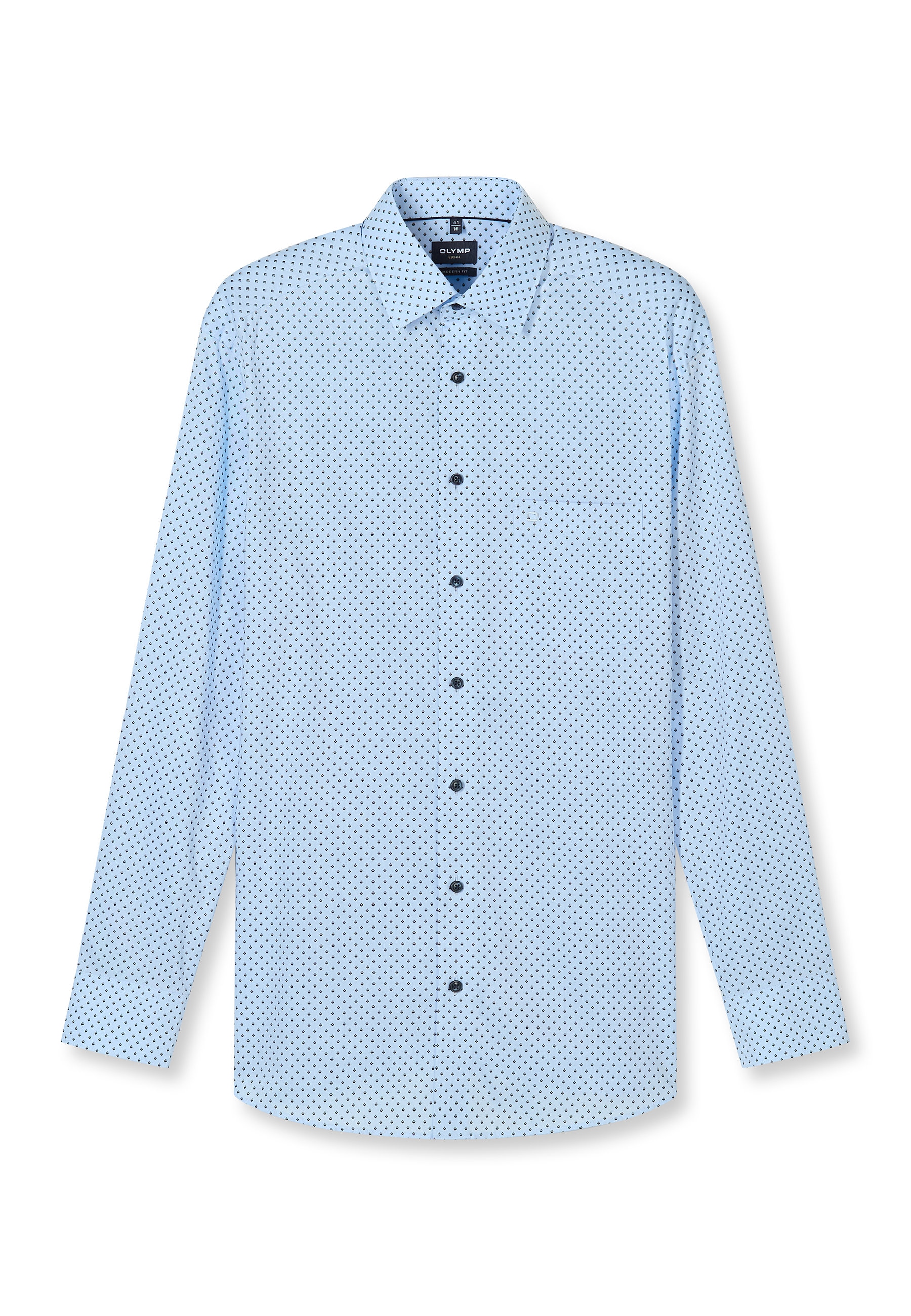 OLYMP Luxor Modern Fit Shirt Blue 42 9