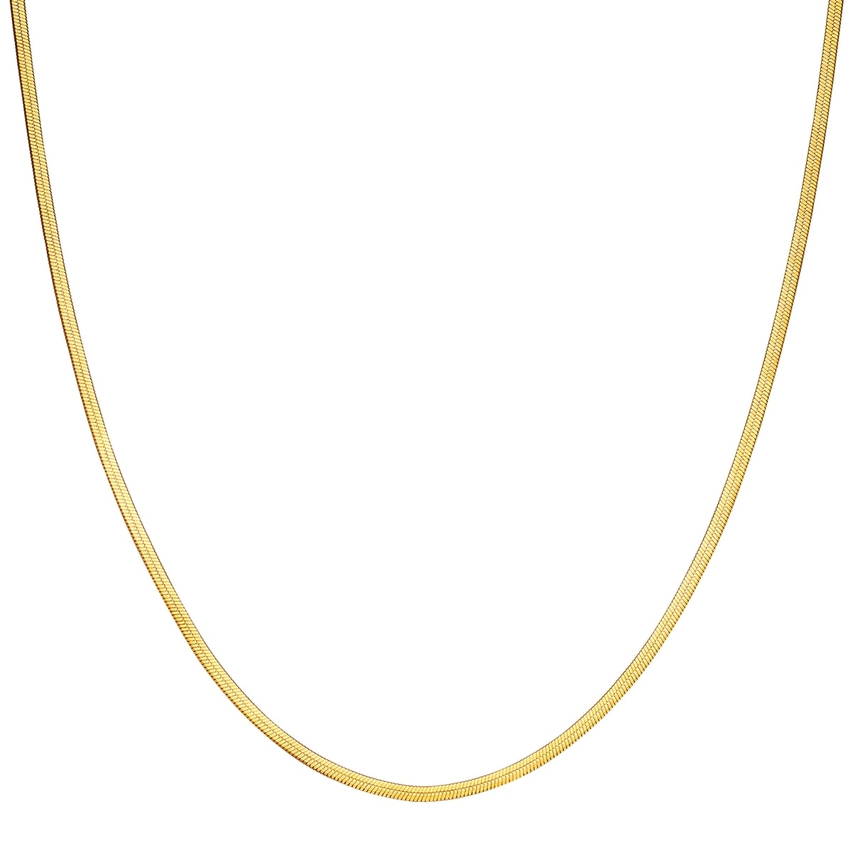 EASTSIDE Damen Schlangenkette "ES2000", 40,0cm Basiskette + 5,0cm Verlängerung, Edelstahl, gelb, Edelstahl, Halsketten