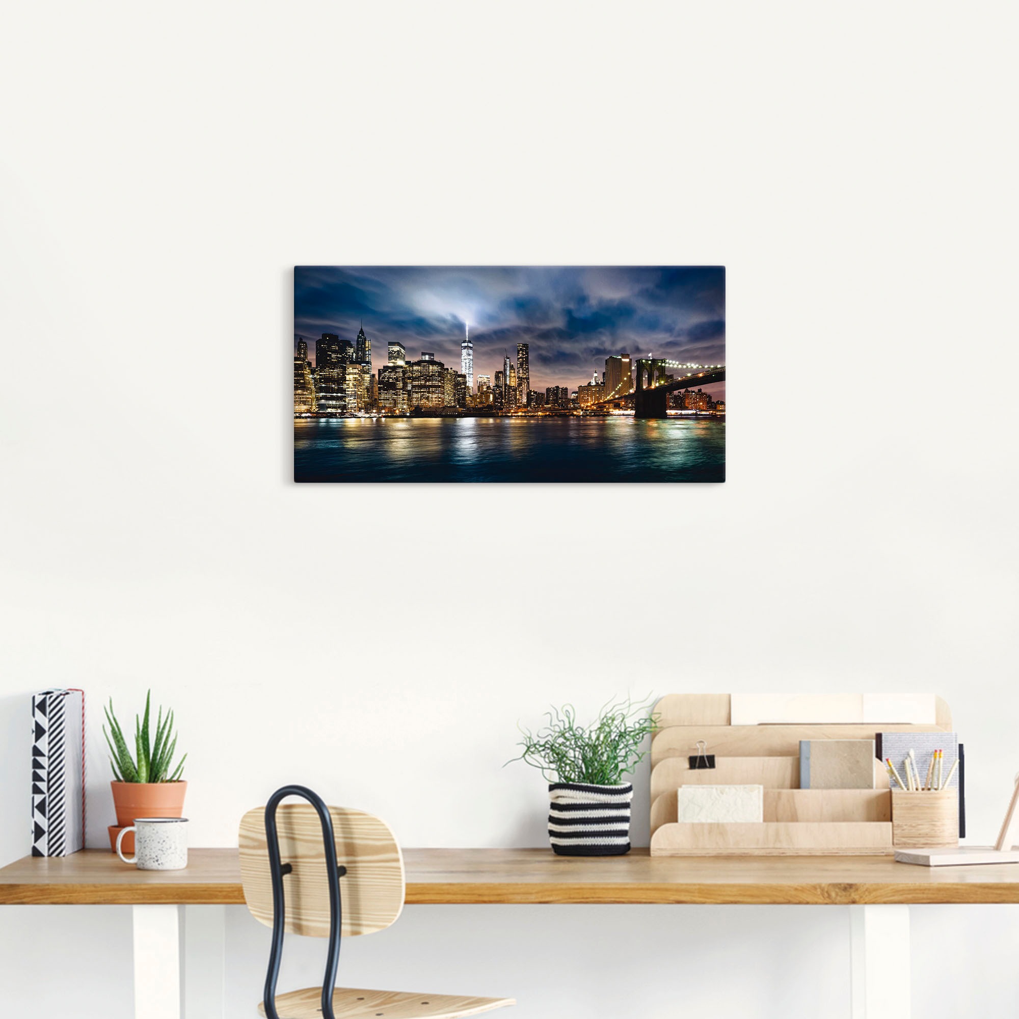 Artland Leinwandbild "Sonnenaufgang über Manhattan" Amerika 1 Stk. tlg. auf günstig online kaufen