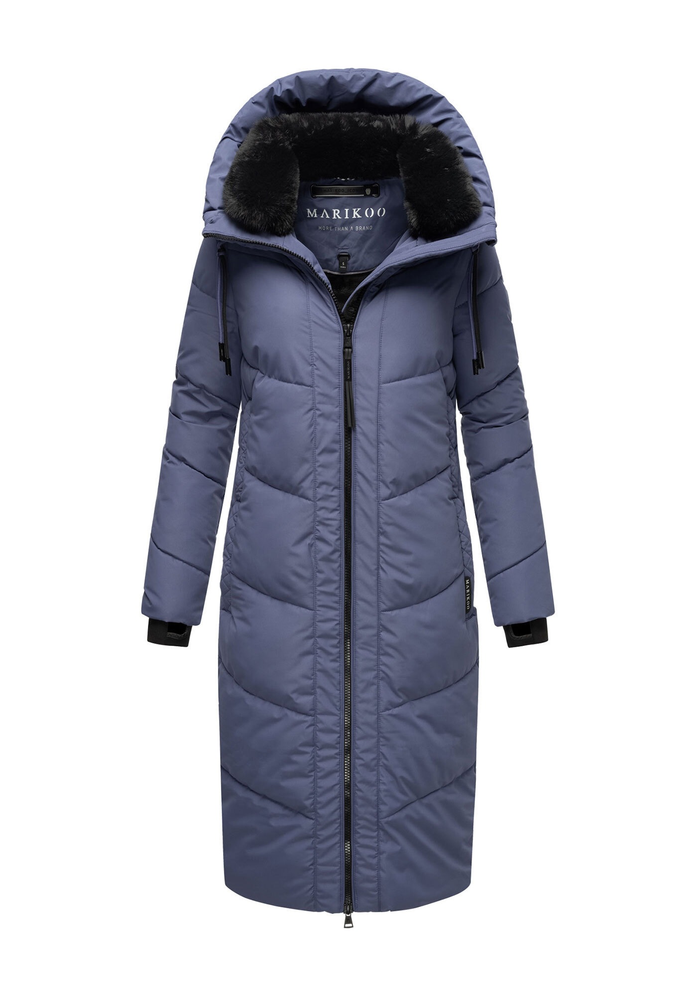 Marikoo Winterjacke »Nadaree XVI«, Stepp Mantel mit großer Kapuze