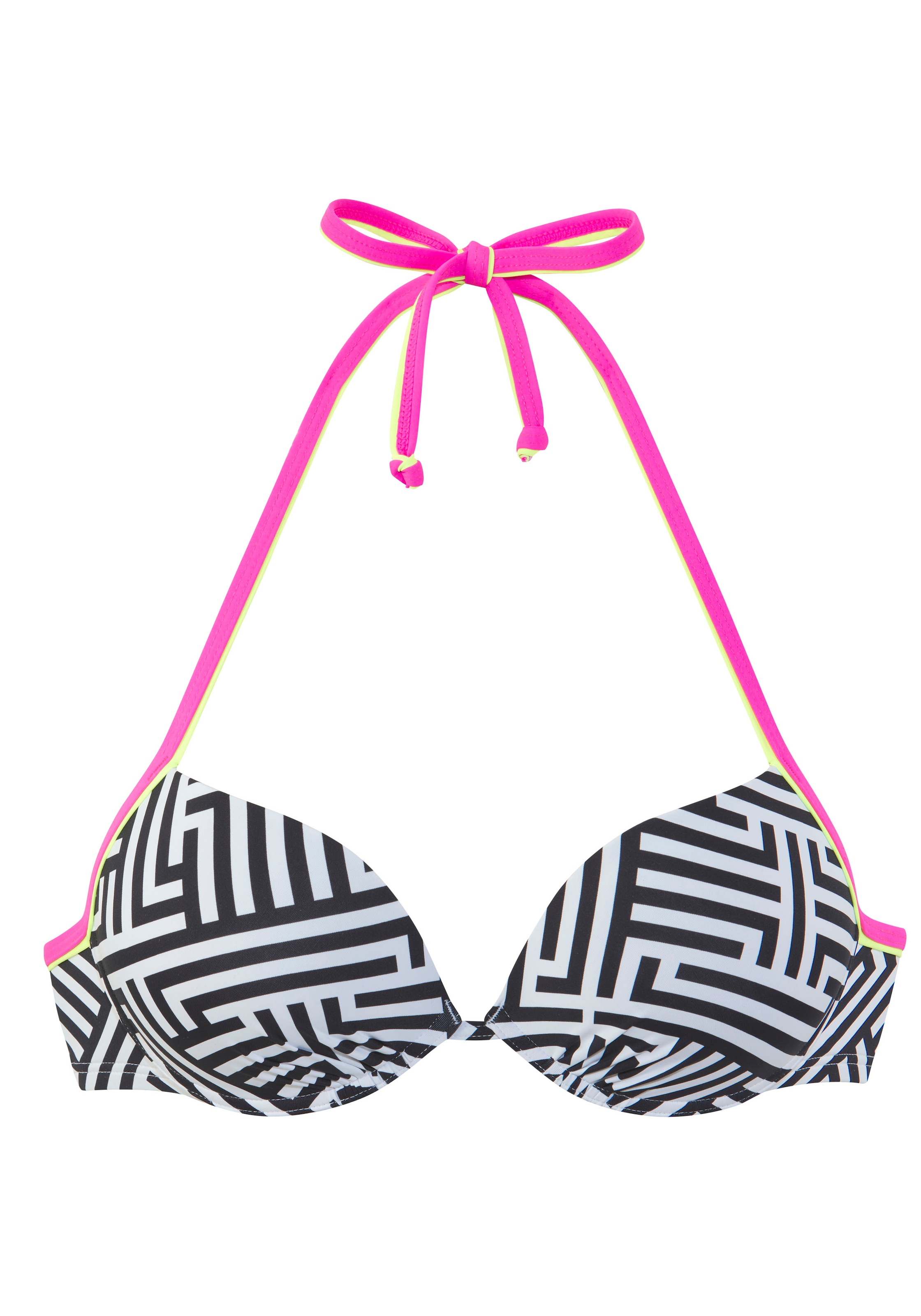 Buffalo Push-Up-Bikini-Top »Gio«, Mit kontrastfarbigen Details