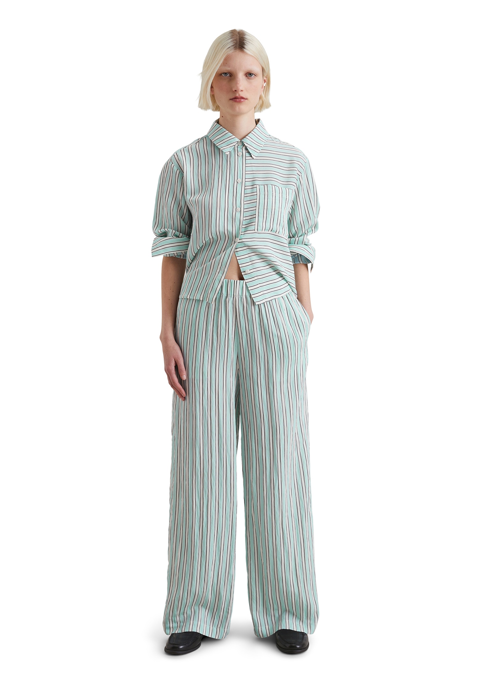 Marc O'Polo DENIM Chinohose »aus Crinkle-Viskose-Mix«