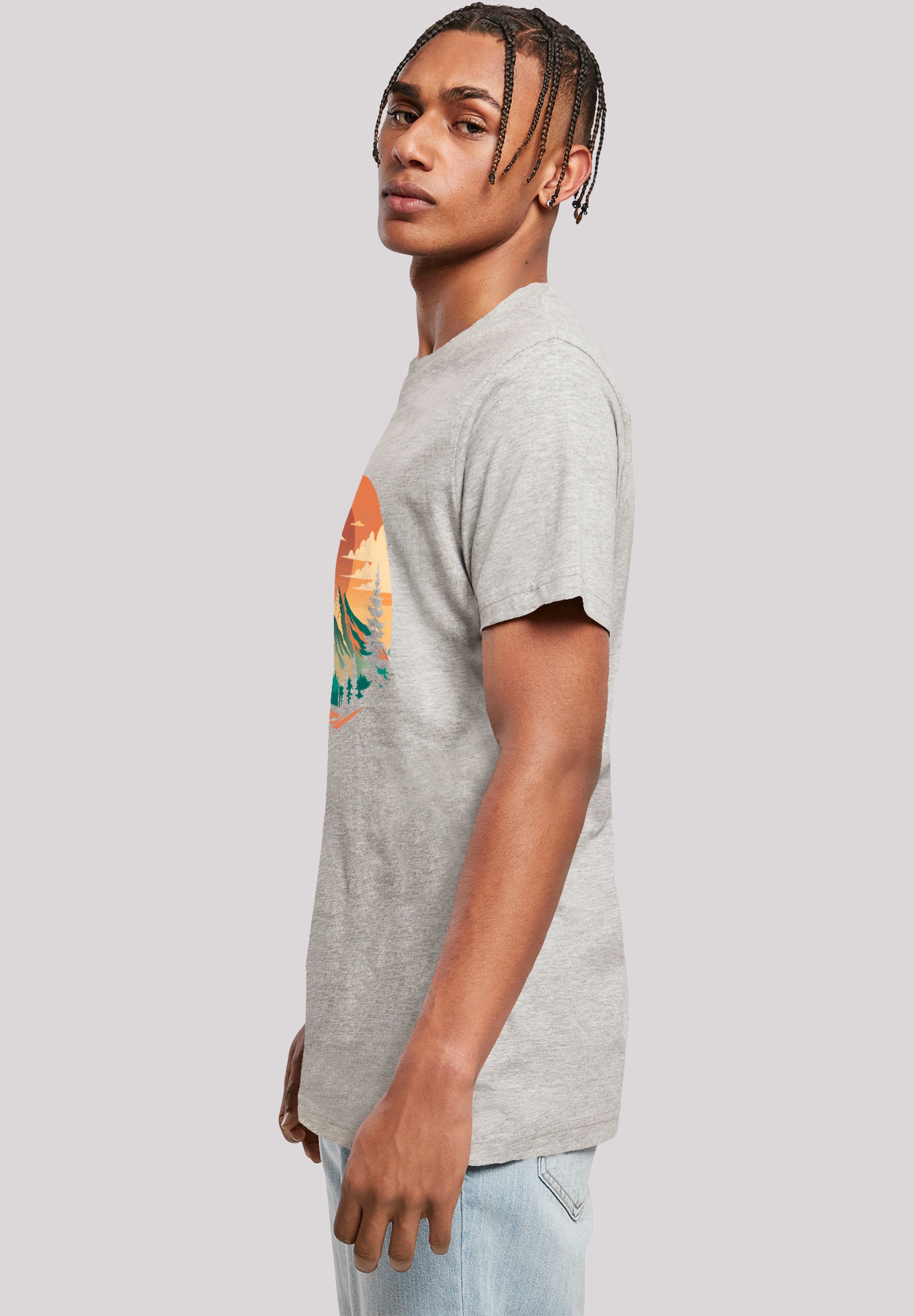 F4NT4STIC T-Shirt »Sonnenuntergang Berglandschaft«, Premium Qualität