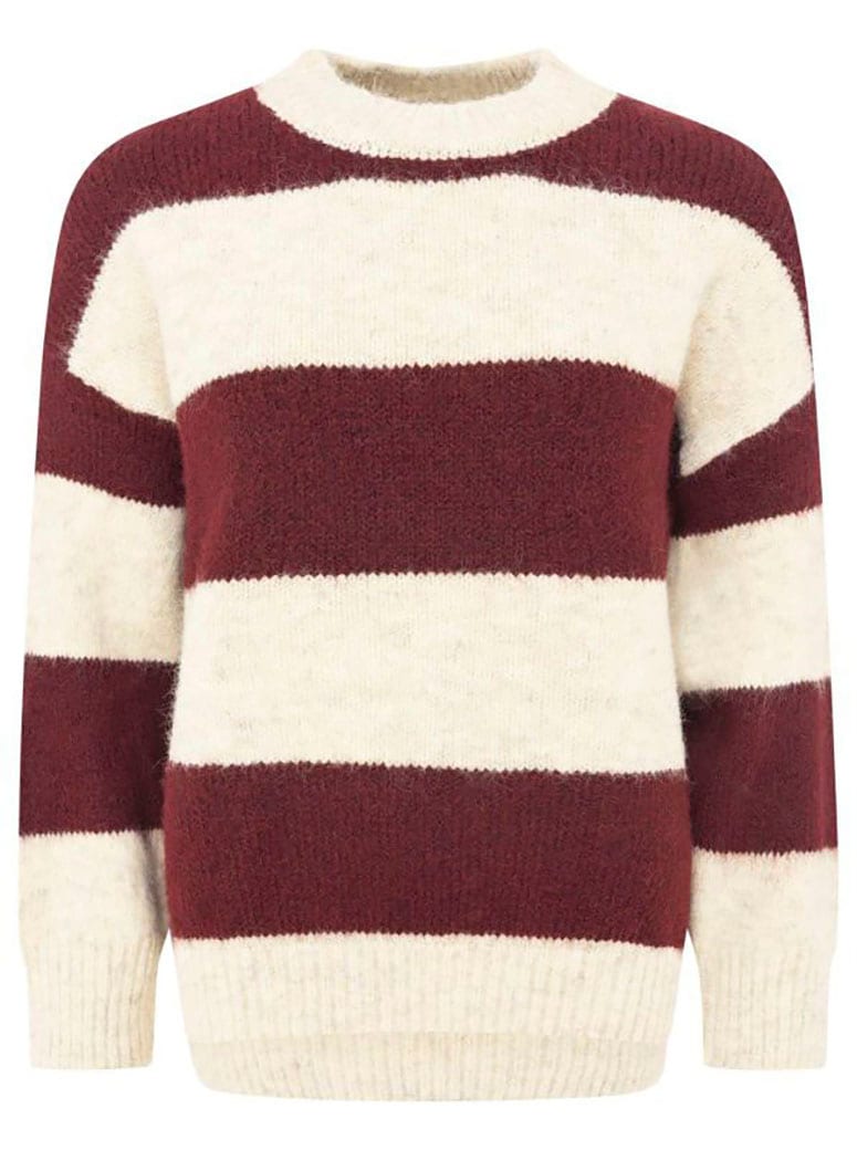 Zwillingsherz Strickpullover »"Blockstreifen"« Rundhalsausschnitt,  mit breiten Streifen und Wollanteil