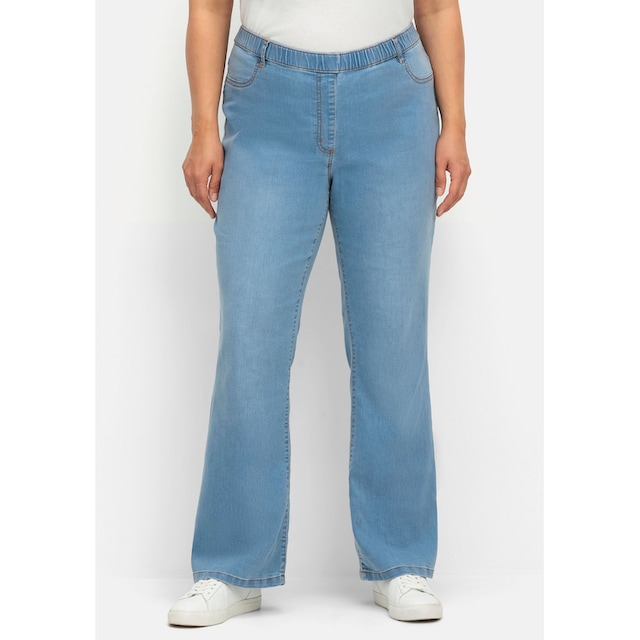 Größen«, Bootcut-Jeans mit BAUR und kaufen online Komfortbund Sheego »Große Used-Effekten |
