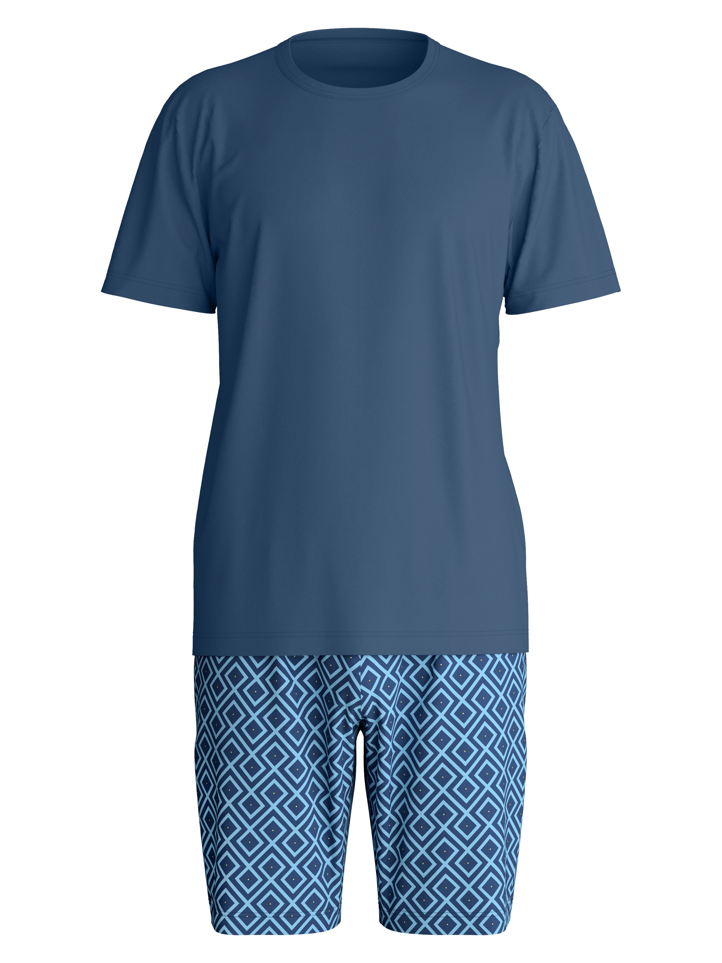 CALIDA Pyjama "Relax Streamline 1" 2 mit Rundhalsausschnitt und kurzem Arm, günstig online kaufen