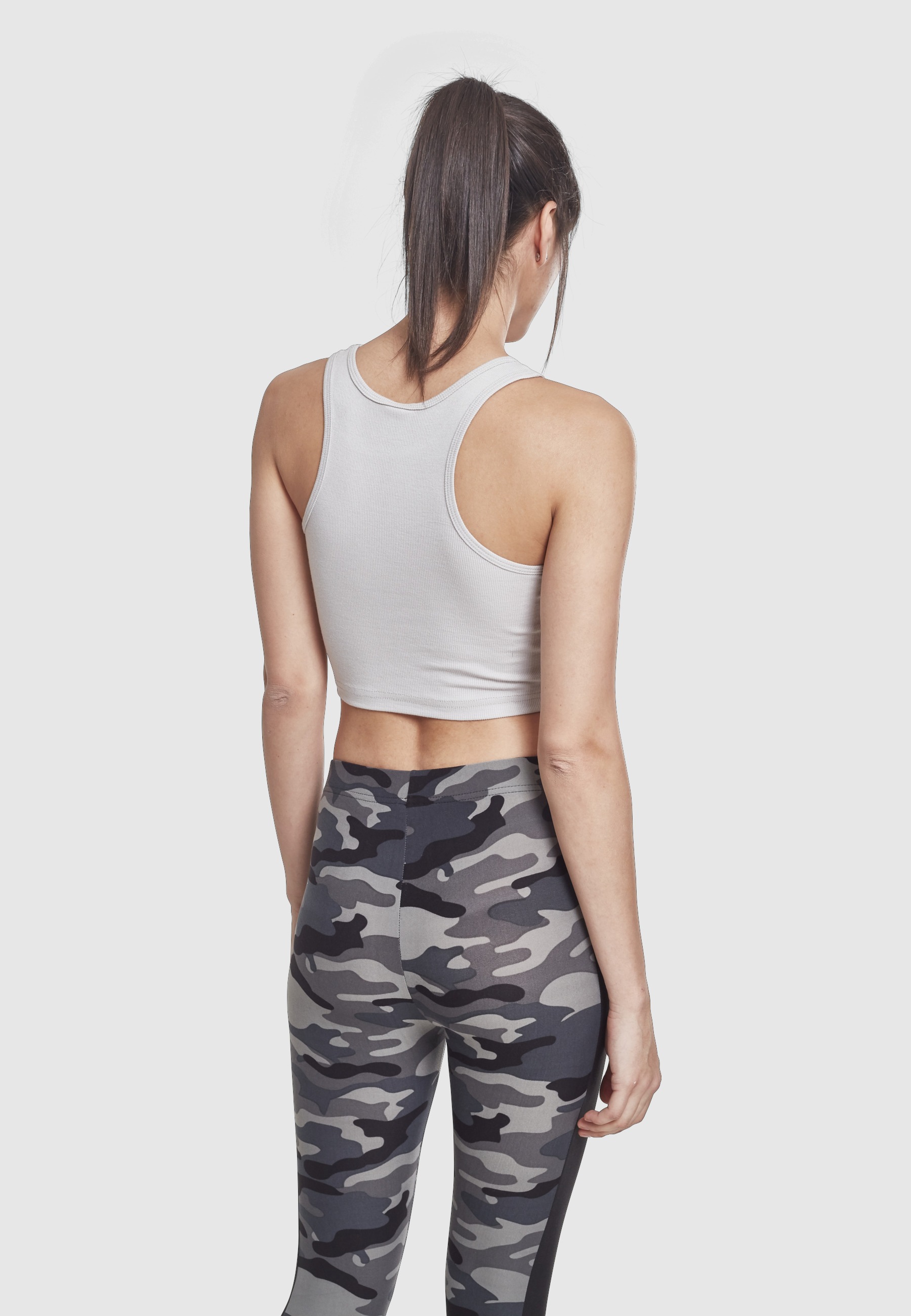 URBAN CLASSICS Tanktop »Urban Classics Damen Ladies Rib Cropped Top« 1 Stk.