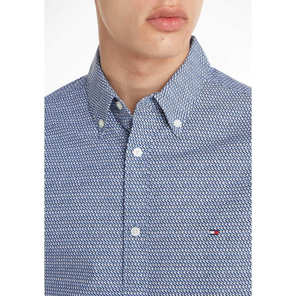 Tommy Hilfiger Langarmhemd »SMALL RETRO PRINT SF SHIRT«