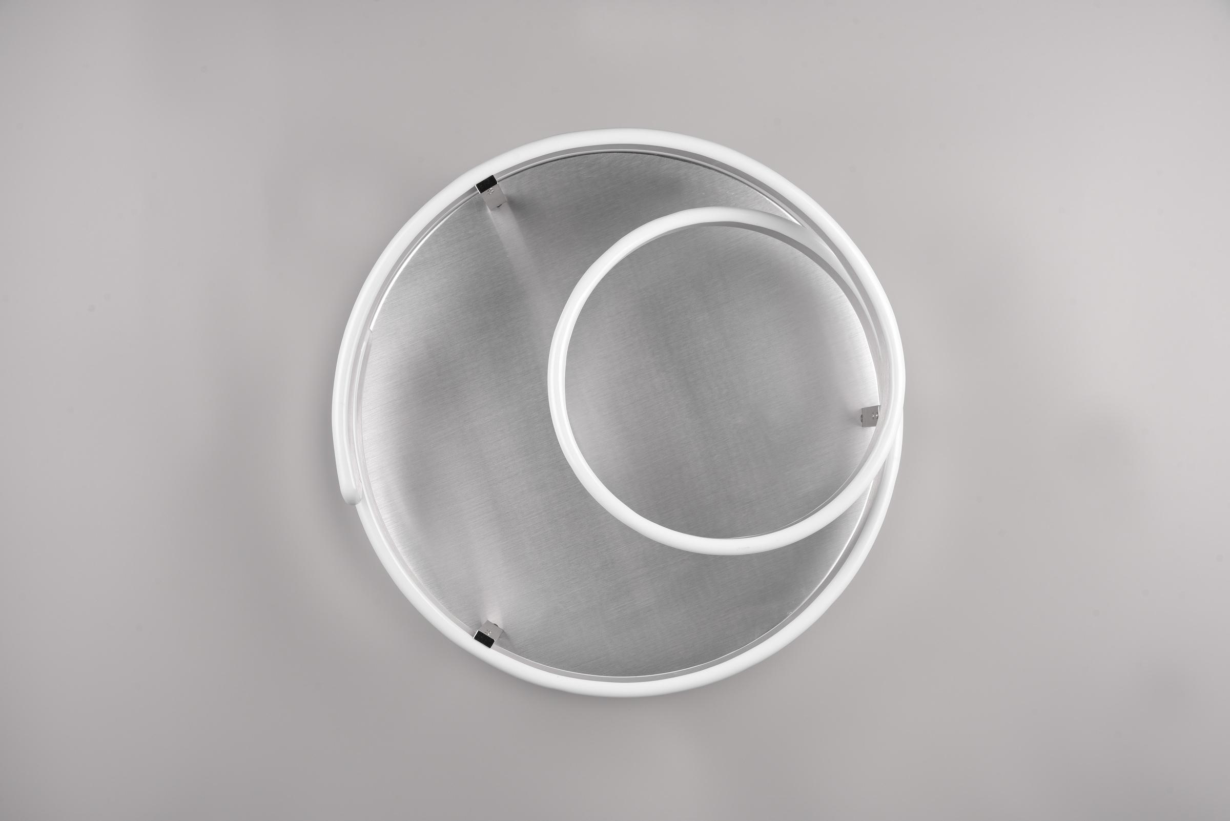 TRIO Leuchten LED Deckenleuchte »MARNIE, spiralförmige LED Deckenlampe indirektes Licht warmweiß 3000K«, 1 flammig, Leuchtmittel LED-Board | LED fest integriert, 6800 Lumen Ø 55cm 3 Stufen dimmbar über Wandschalter Wohnzimmer LED