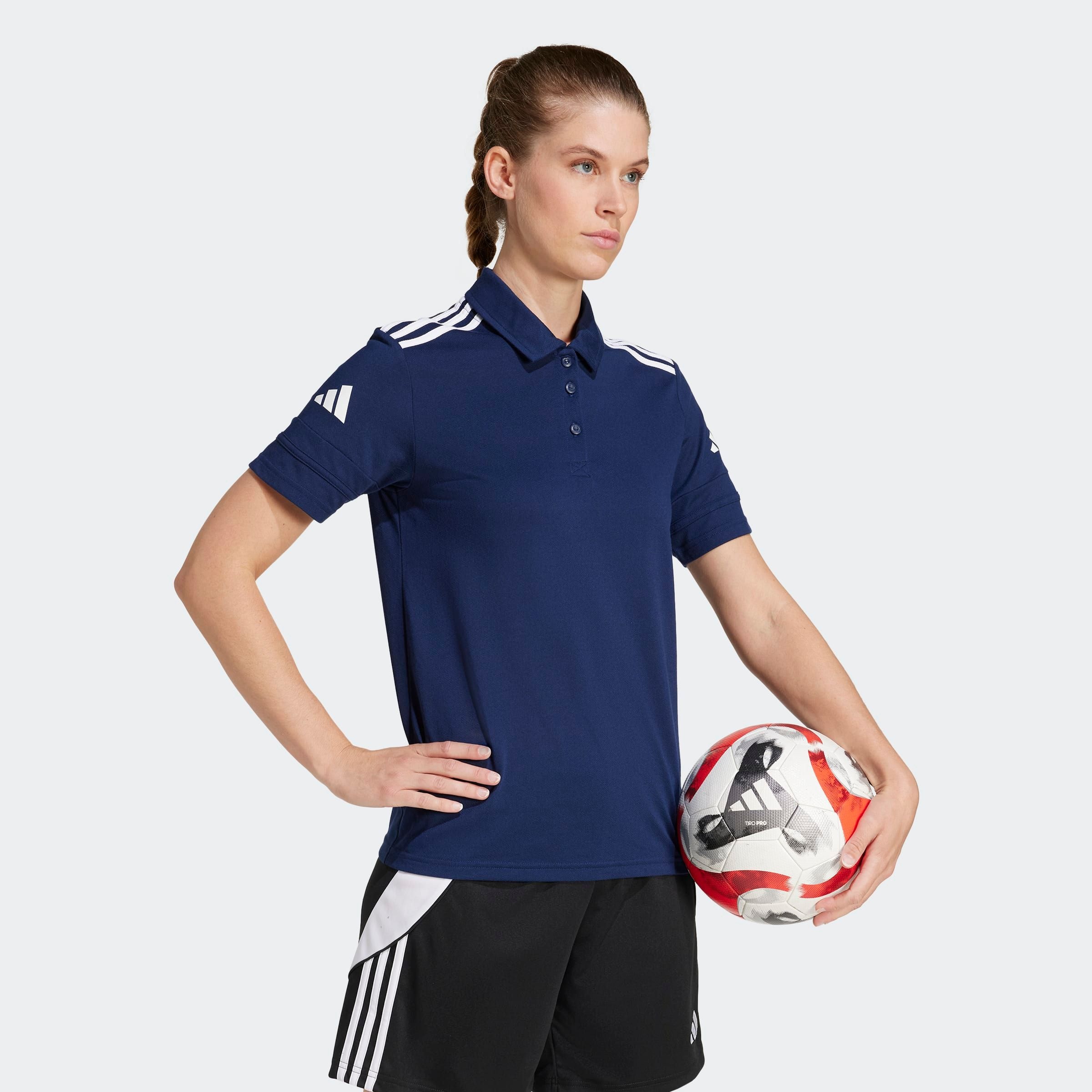 adidas Performance Poloshirt "SQ25 C POLO W" mit Druckknopfverschluss