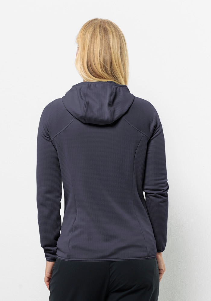 Jack Wolfskin Fleecejacke »KOLBENBERG HOODED FZ W«, mit Kapuze