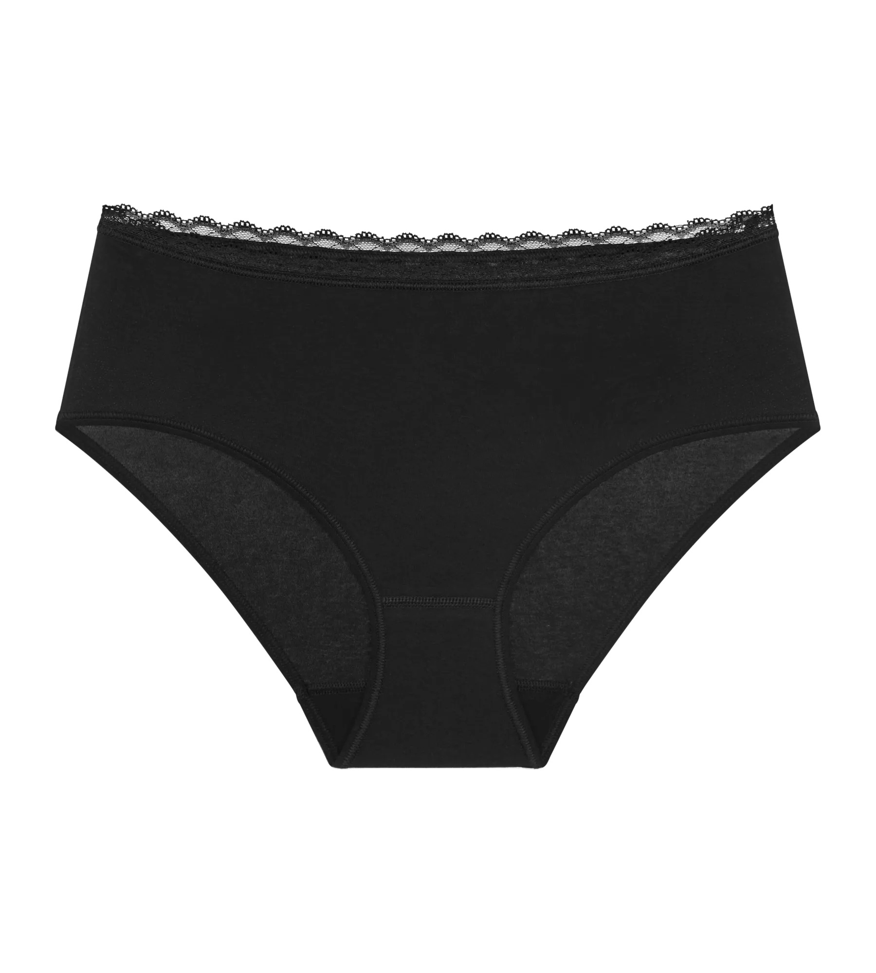 Triumph Midislip »Feel Of Cotton« weich, ohne Seitennaht, schmales Spitzenband